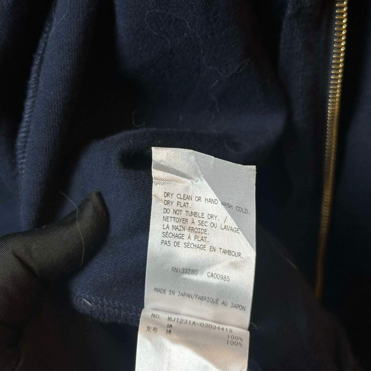 Thom Browne THOM BROWNE NAVY JACKET ZIP Size US L / EU 52-54 / 3 - 7 Thumbnail