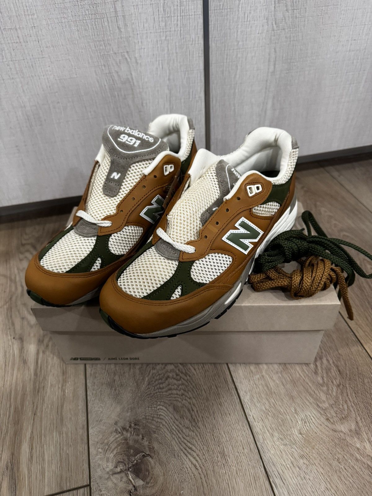 Aime Leon Dore x New Balance 991 Tan Brown size 8