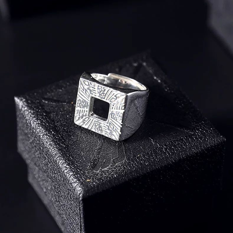Jewelry Vintage Jewelry Rings Open Size Chrome Ring (Size 7-13) Size ONE SIZE - 1 Thumbnail