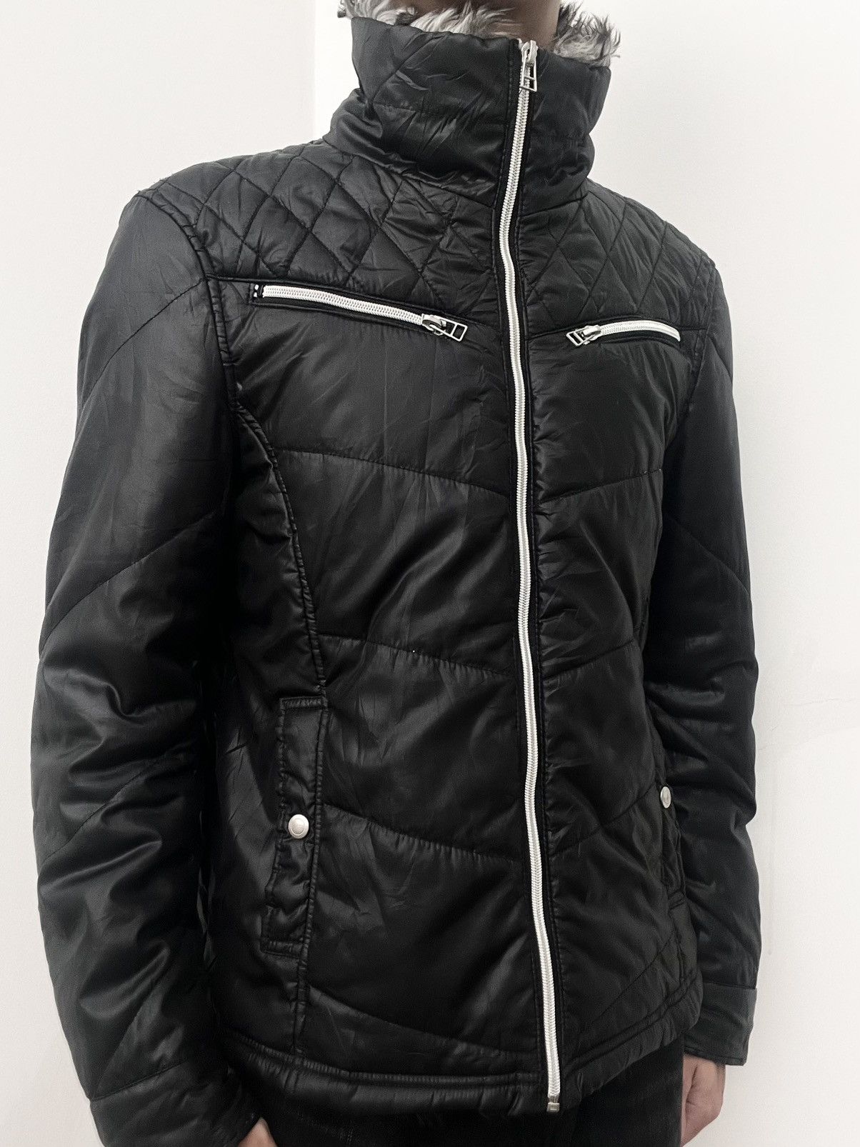 If Six Was Nine 2000s Spinash Avant-garde Fur Puffer Jacket Size US L / EU 52-54 / 3 - 5 Thumbnail
