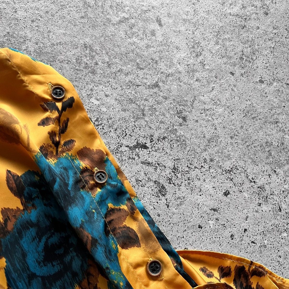 Designer × Zara Zara Women Floral Long Sleeve Blouse Yellow/Blue Lightweight Size S / US 4 / IT 40 - 5 Thumbnail