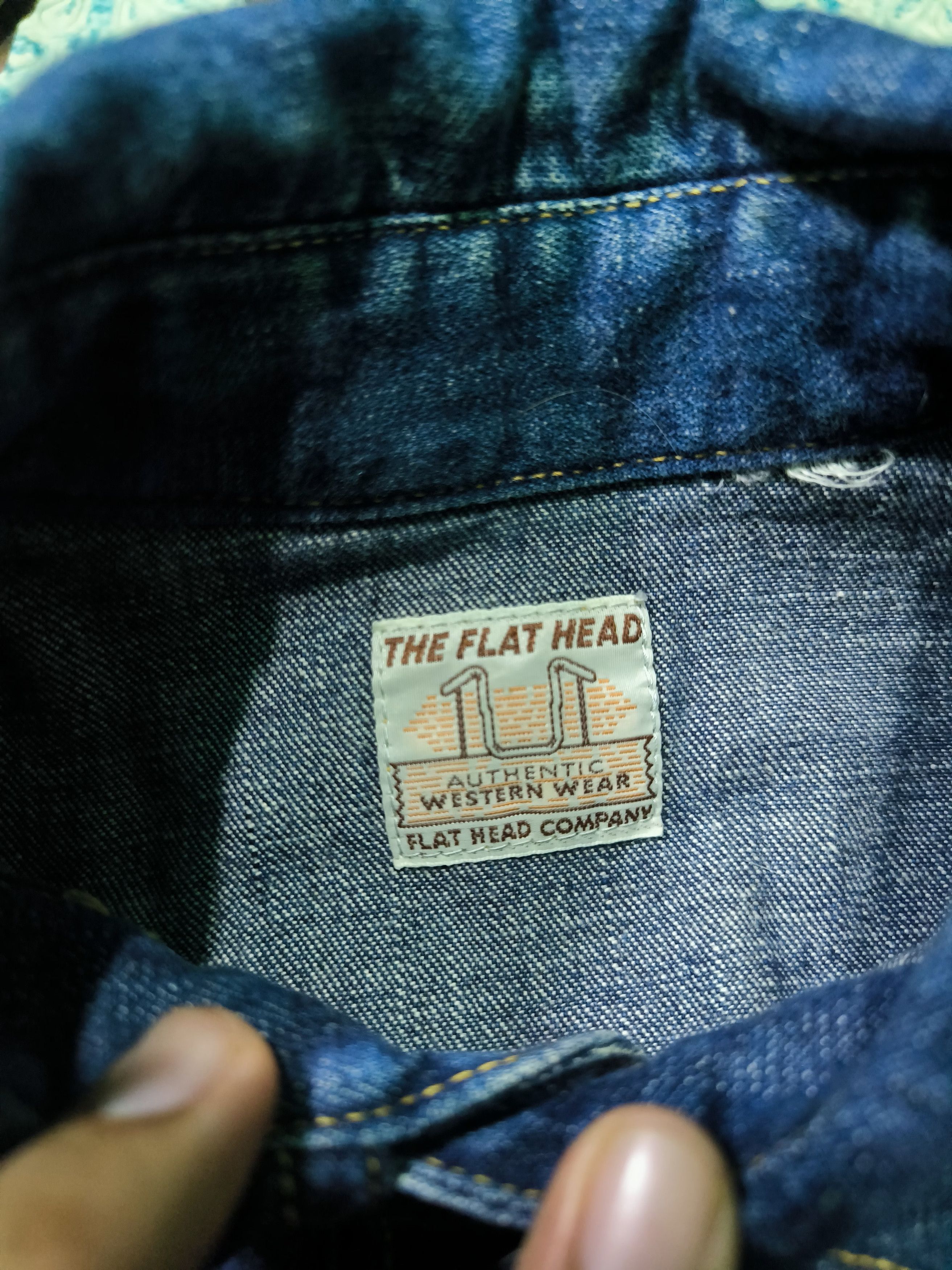 The Flat Head The Flat Head Western Denim Selvage Shirt Size US S / EU 44-46 / 1 - 4 Thumbnail