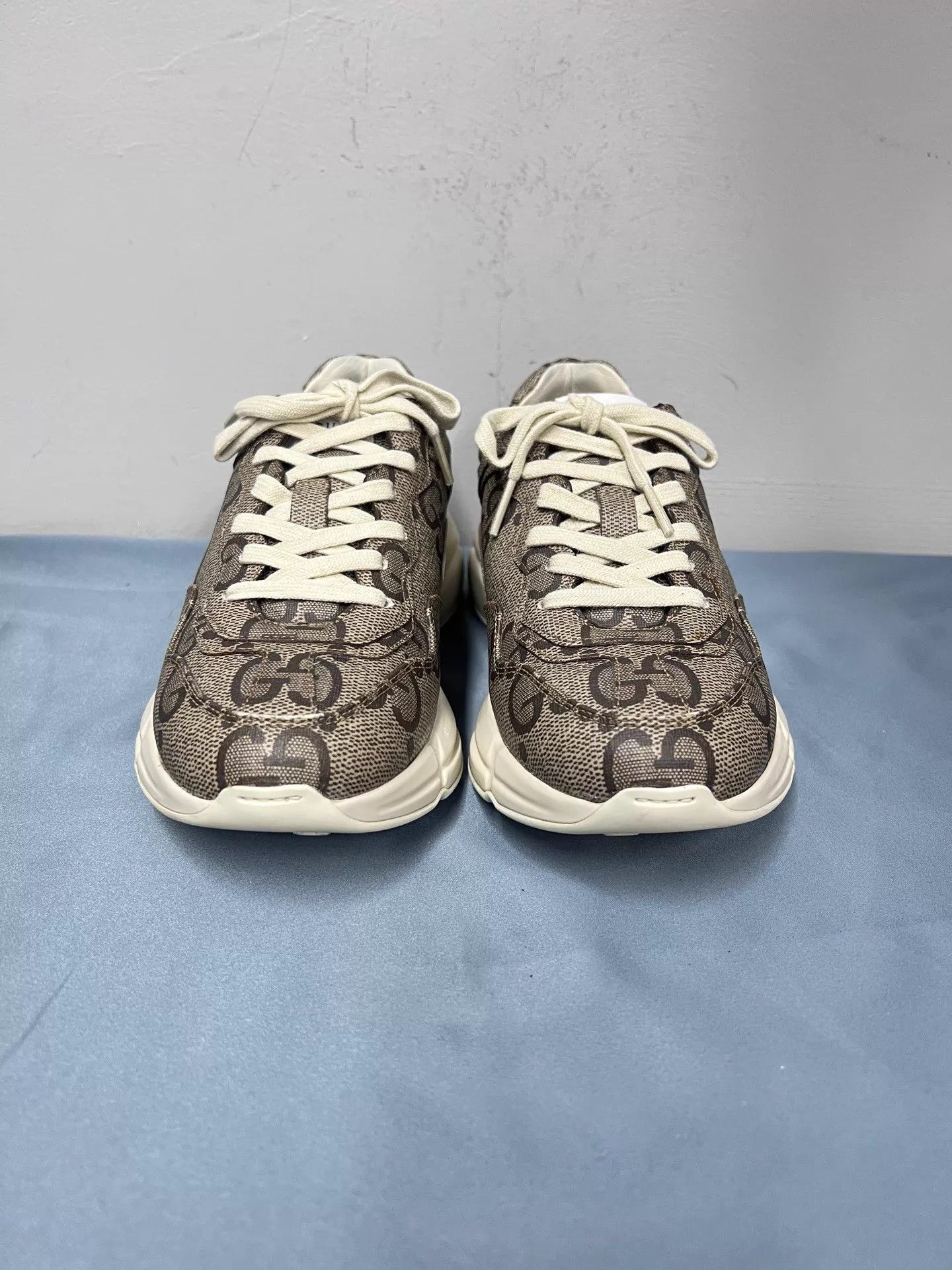 Gucci Gucci Rhyton 100th Anniv GG Monogram Sneaker 37.5 Near Mint Size US 7 / IT 37 - 2 Thumbnail