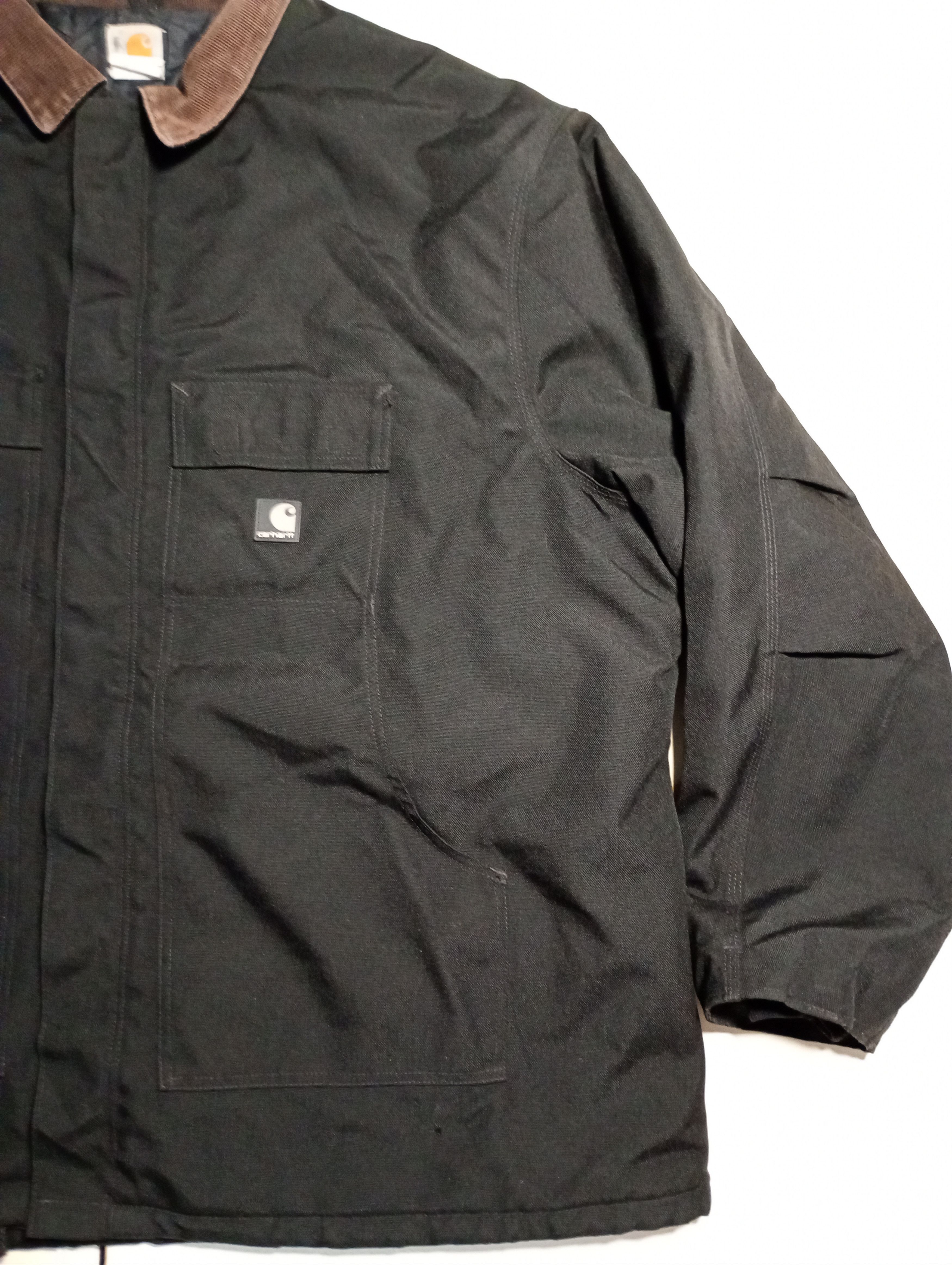 Carhartt Carhartt Quilt Lined Canvas Black Work Jacket Size US XXL / EU 58 / 5 - 10 Thumbnail