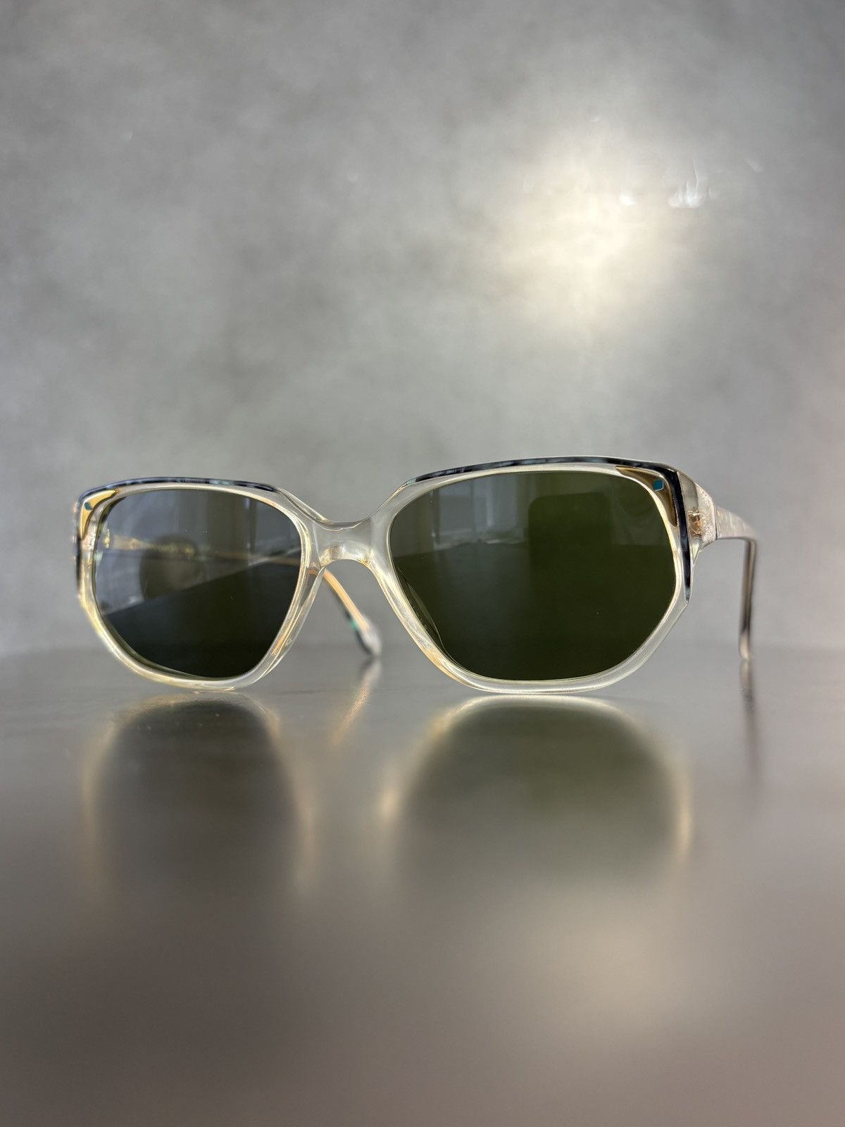 Pierre Cardin × Vintage 1980s Pierre Cardin Sunglasses Marble Wayfarer Angular Geome Size ONE SIZE - 18 Thumbnail