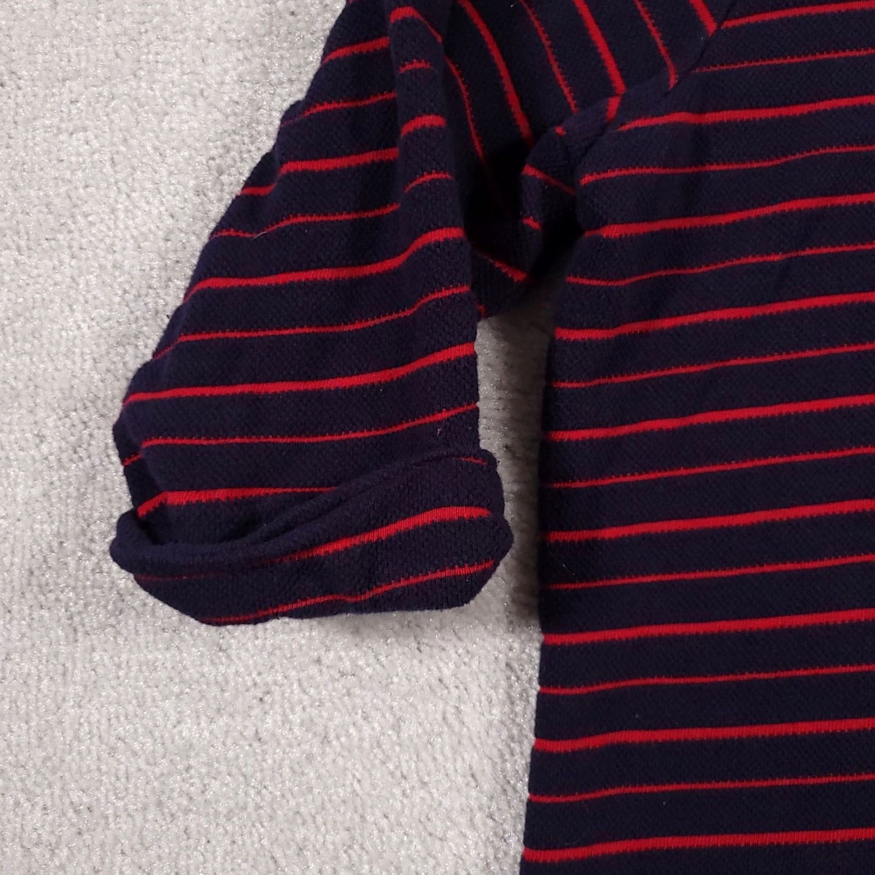Croft & Barrow VINTAGE Croft & Barrow Sweater Women's 2X Plus Navy Blue Red Striped Heavyweight Casual Size XXL / US 16-18 / IT 52-54 - 5 Thumbnail