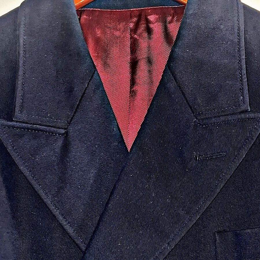 Gucci Authentic Gucci 01 AW Tom Ford Runway Navy Emblem Blazer Size 44R - 5 Thumbnail