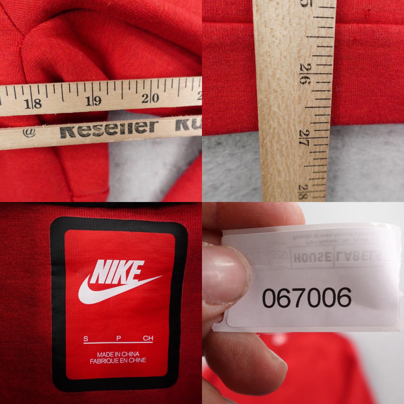 Nike Nike Sweatshirt Mens Small Red Tech Fleece Crewneck Pullover Winter Warmup Gym Knit Logo Pocket 90s? Size US S / EU 44-46 / 1 - 8 Thumbnail