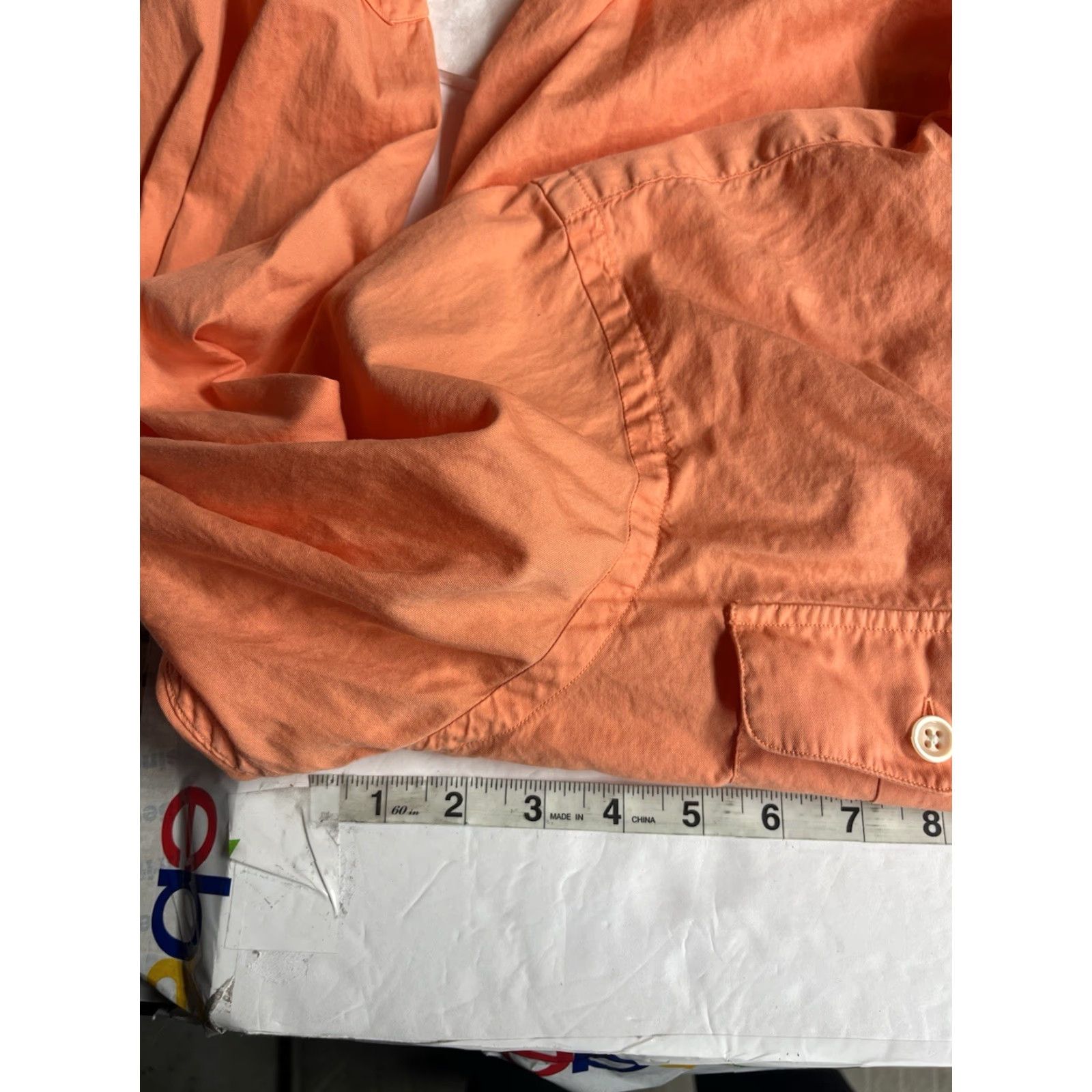 Ralph Lauren Ralph Lauren Shirt Mens Large Orange Classic Fit Resort Lightweight Summer Shirt Size US L / EU 52-54 / 3 - 3 Thumbnail