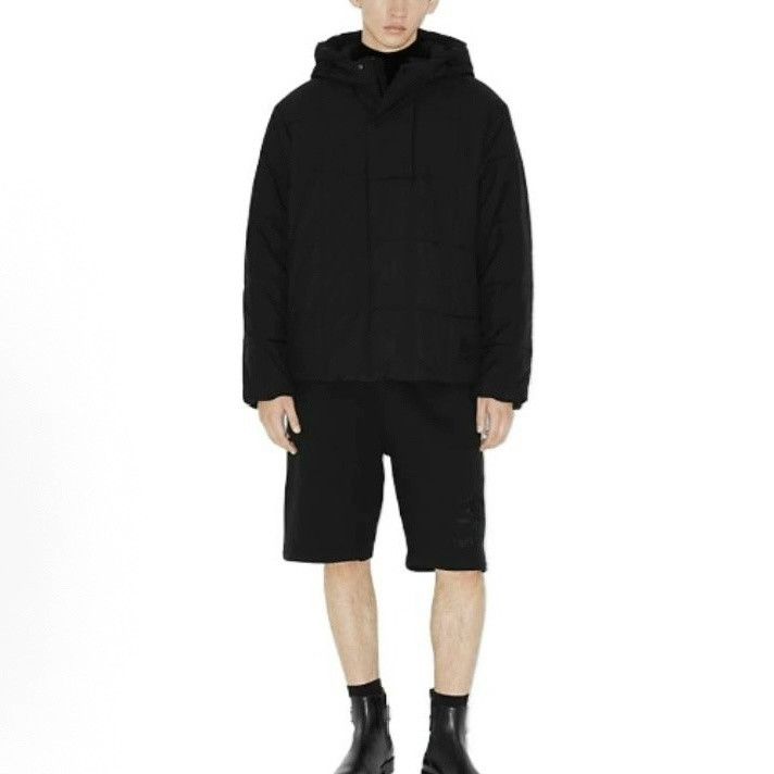 Burberry Burberry Black Embossed Half-Zip Hooded Jacket Size US M / EU 48-50 / 2 - 4 Thumbnail
