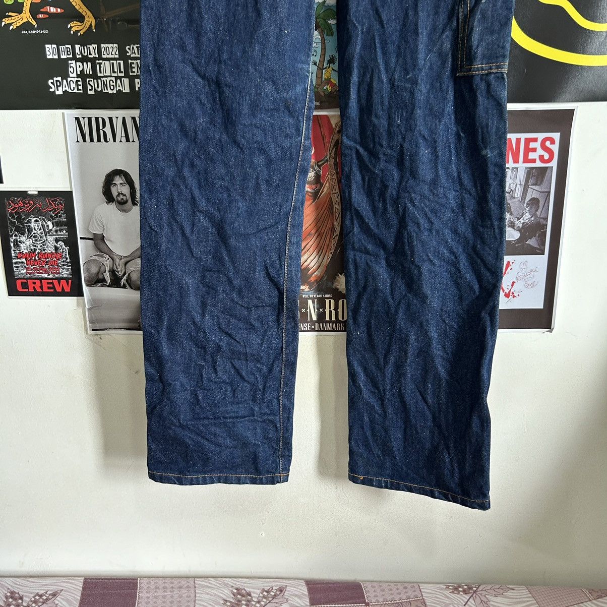 Vintage Vintage Canvas Carpenter Bid Overall Blue Denim Size US 30 / EU 46 - 17 Thumbnail