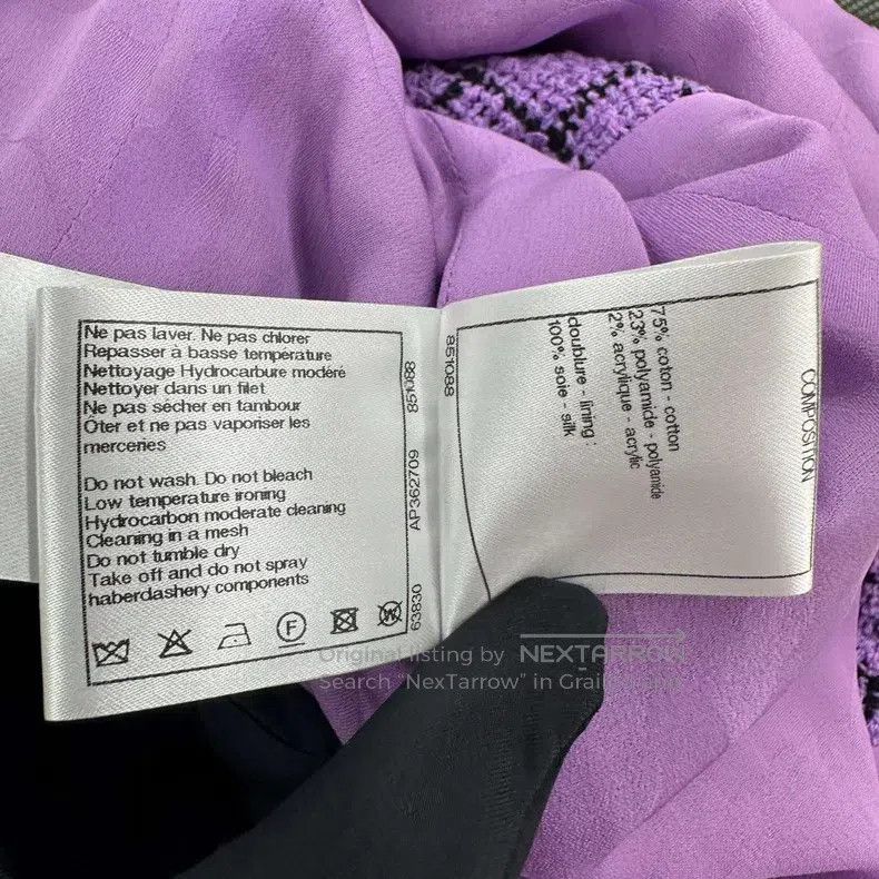Chanel Chanel Purple tweed coat Size XS / US 0-2 / IT 36-38 - 8 Thumbnail