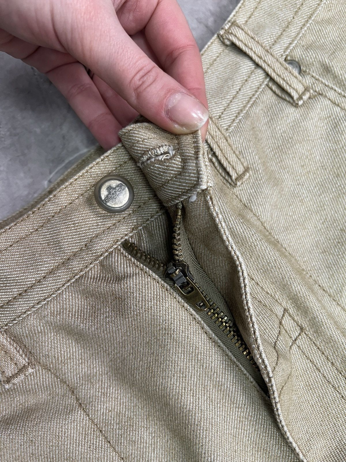 Damani Dada Damani Dada Beige rap baggy Pants JNCO carpenter Y2K Jeans Size US 30 / EU 46 - 6 Thumbnail