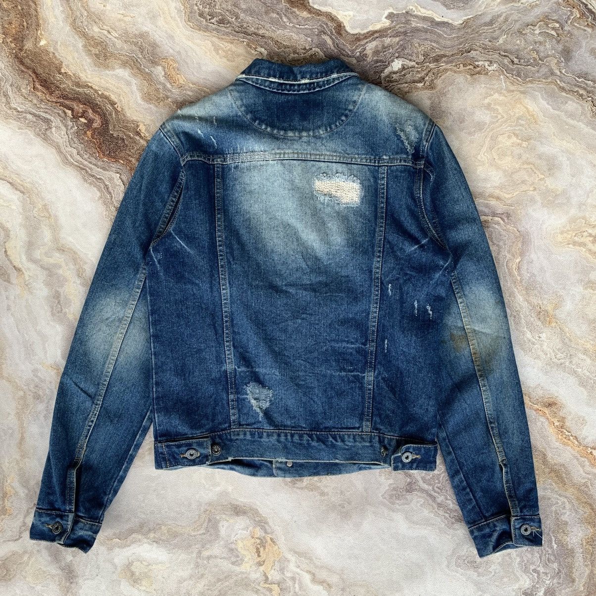 20471120 One Point Type 1 Distressed Denim Jacket Size US M / EU 48-50 / 2 - 8 Thumbnail