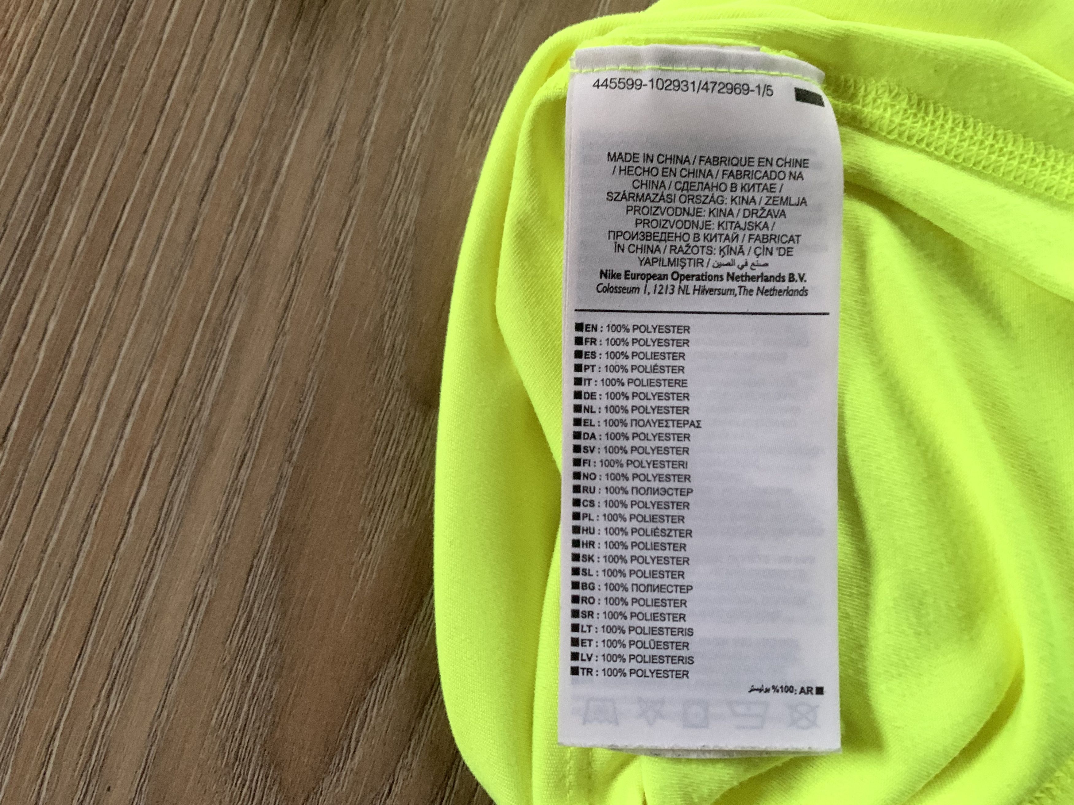 Nike Nike Running Light Green Training T Shirt Size US L / EU 52-54 / 3 - 7 Thumbnail