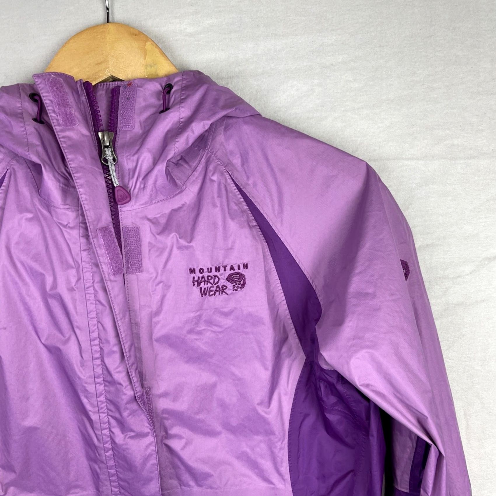 Mountain Hardwear Mountain Hardwear Rain Jacket Womens XS Purple Hooded Full Zip Waterproof Jacket Size XS / US 0-2 / IT 36-38 - 2 Thumbnail
