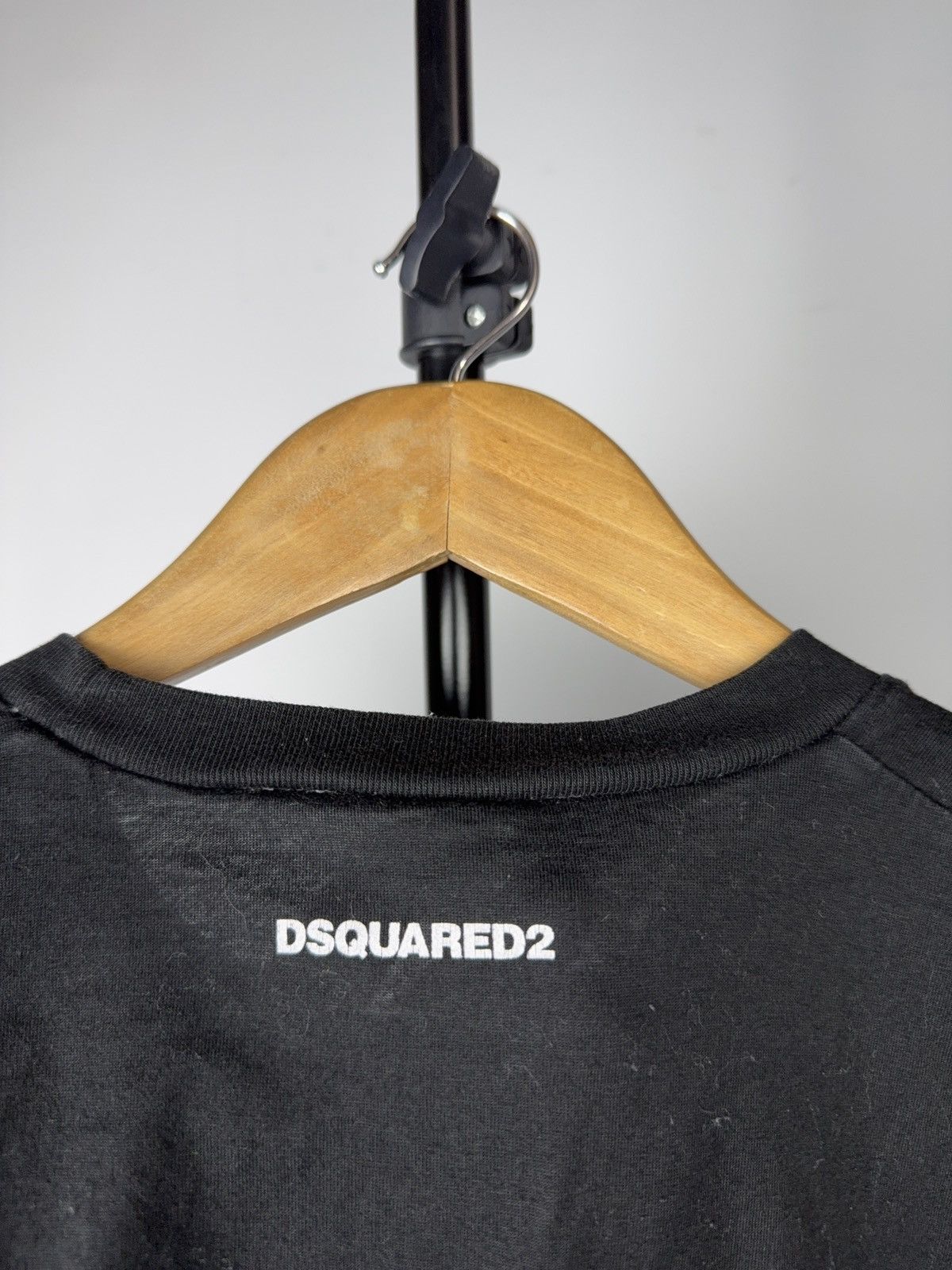 Dsquared2 Luxury 00s Dsquared2 Bold D2 Graphic Logo T-Shirt Black Size US M / EU 48-50 / 2 - 14 Thumbnail