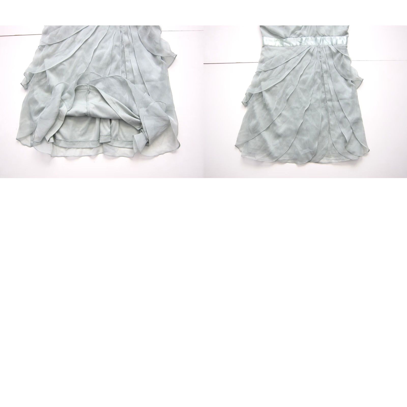 Adrianna Papell Adrianna Papell Mint Green Silky One Shoulder Ruched Party Formal Prom Dress 14 Size XL / US 12-14 / IT 48-50 - 8 Thumbnail