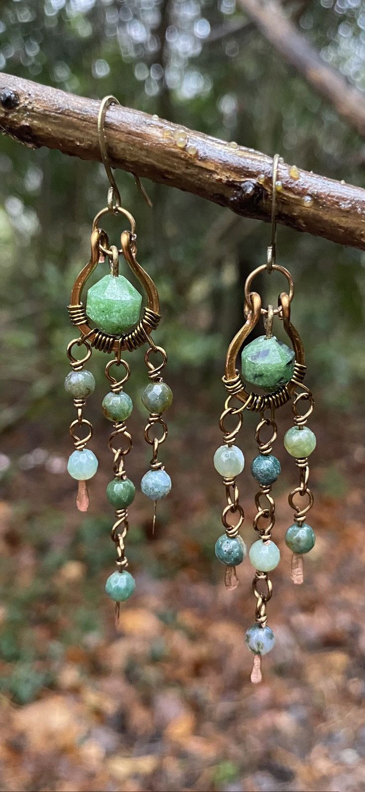 Handmade Green Jasper Chandeliers Size ONE SIZE - 3 Thumbnail