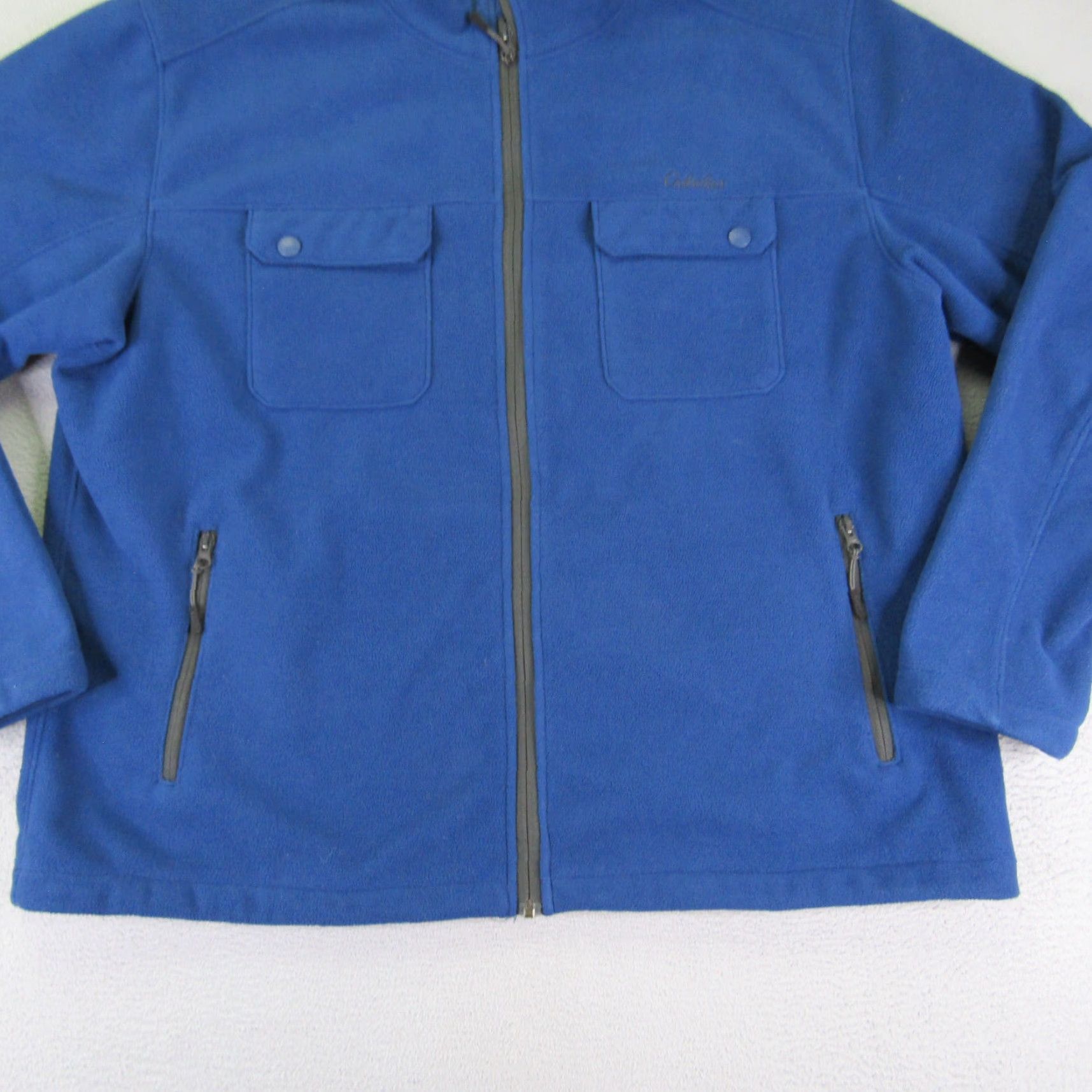 Vintage Cabelas Jacket Mens 2XL XXL Blue Fleece Full Zip Pockets Outdoors Coat Size US XXL / EU 58 / 5 - 4 Thumbnail