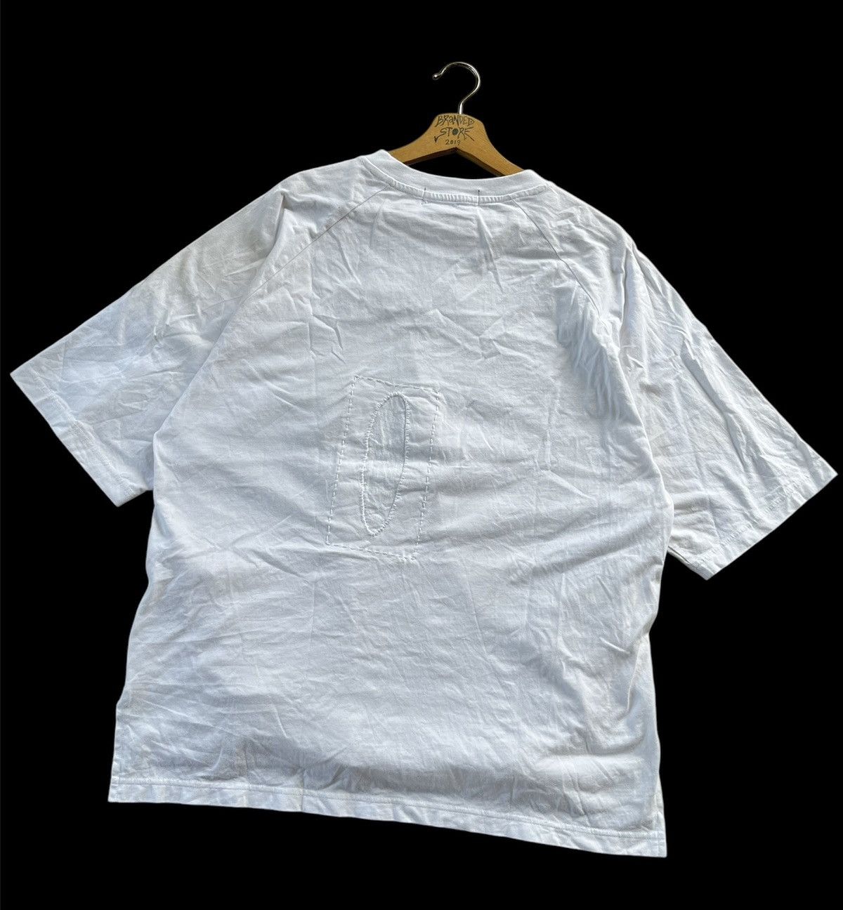 GU × Japanese Brand × Undercover GU X UNDERCOVER SASHIKO CUSTOME SINGLE POCKET TEE Size US M / EU 48-50 / 2 - 2 Thumbnail