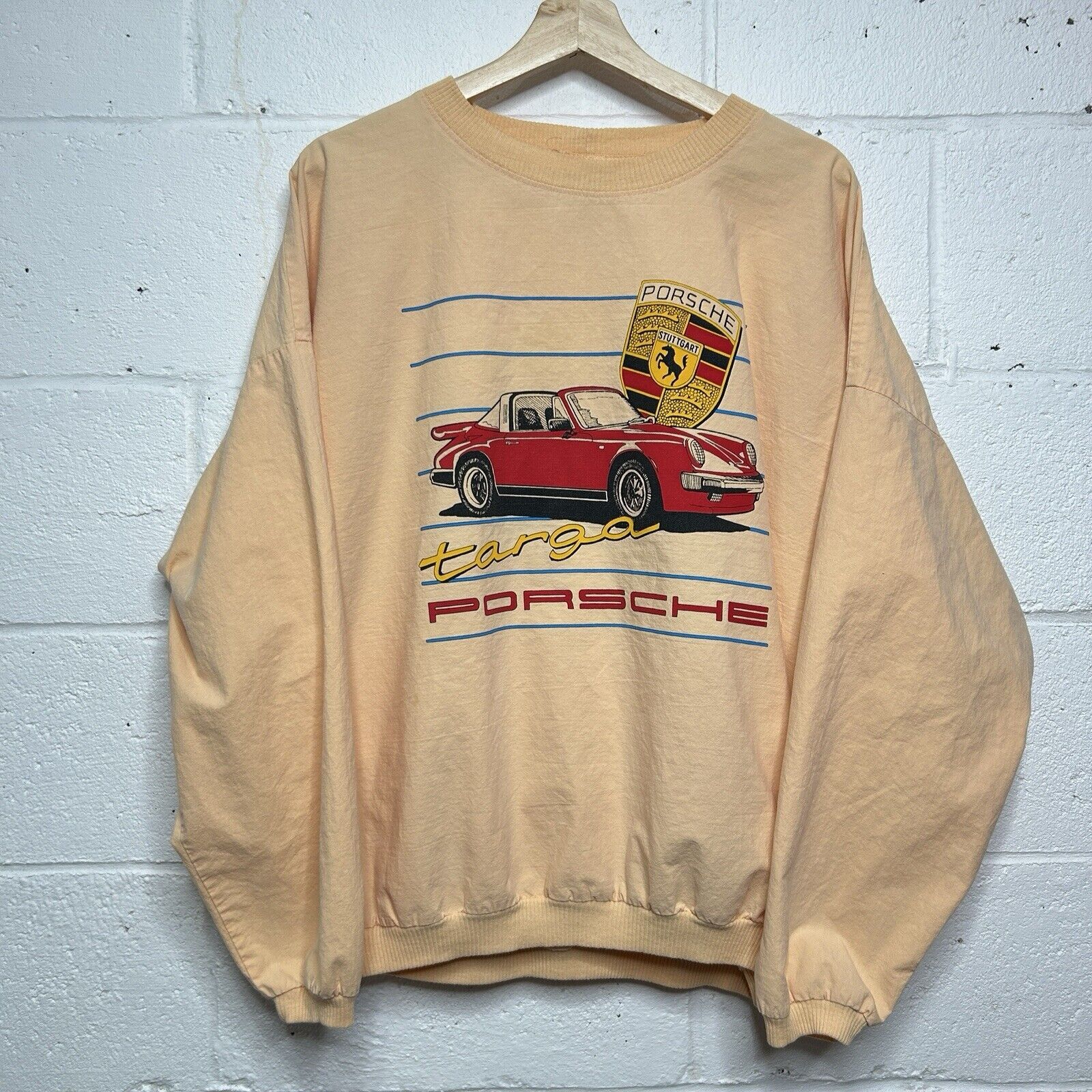 Anvil Vintage 80s Porsche 911 Targa Promo Sweatshirt “Peach” 2024 
