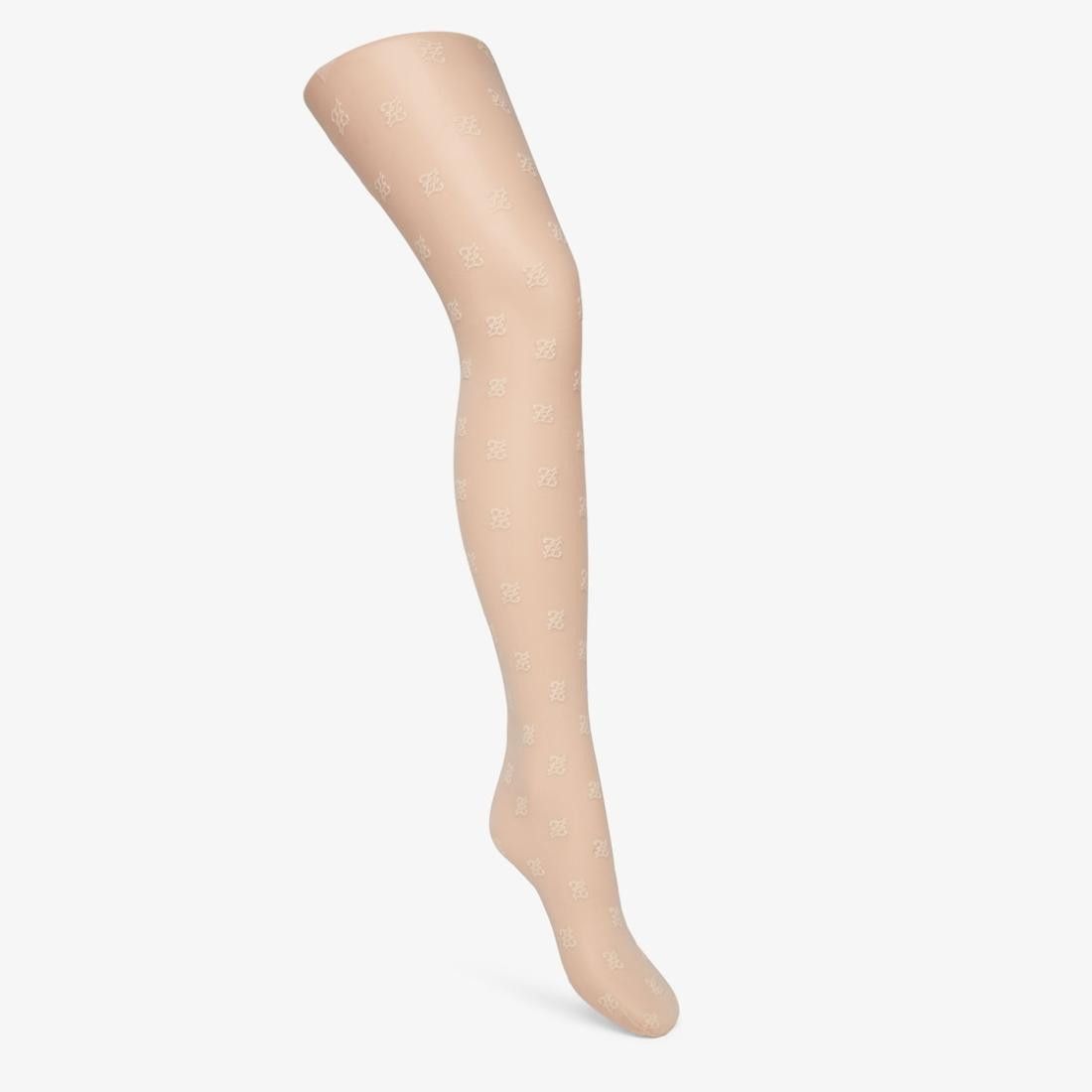 Fendi o1loc1c1024 FXZ528 Nylon Tights in Pink Size 34" / US 12 / IT 48 - 1 Thumbnail