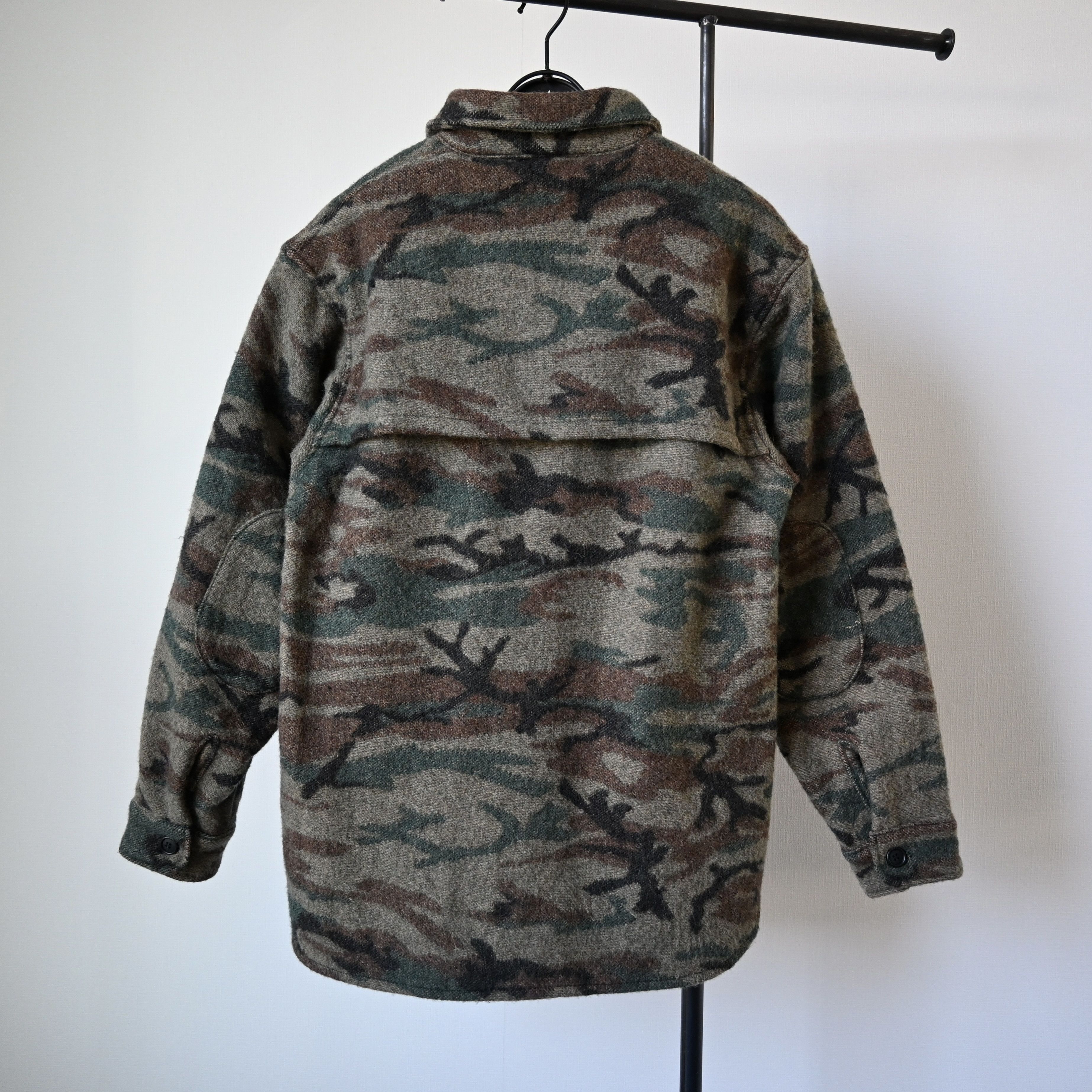 Vintage VTG King of the Mountain woodland camo wool pullover shirt Size US M / EU 48-50 / 2 - 2 Thumbnail