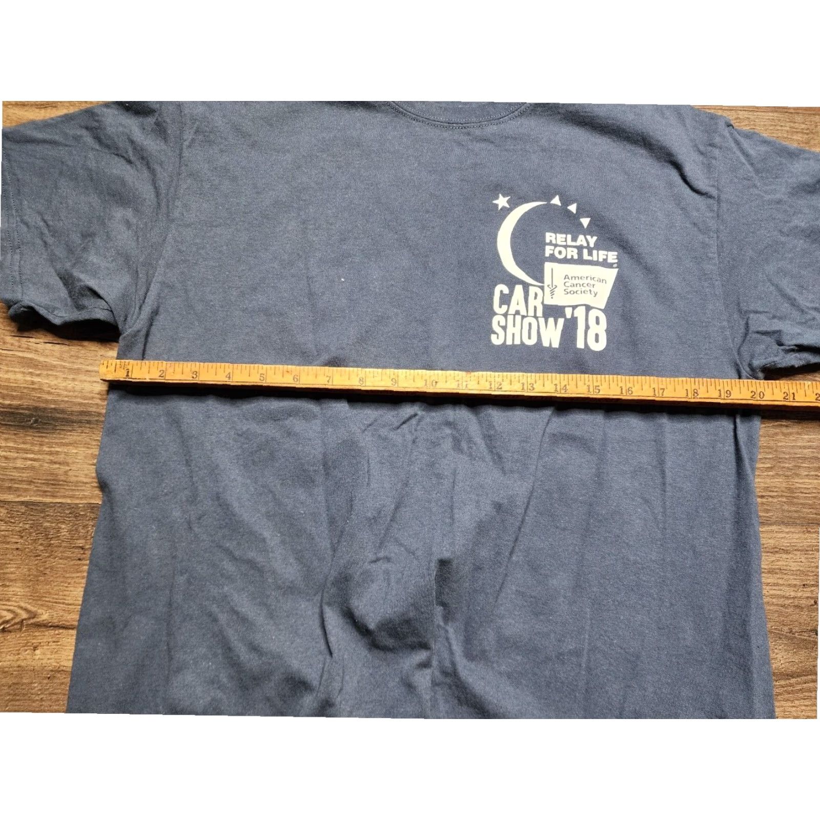 Gildan Gildan Mens Blue Relay For Life Classic Car Show Short Sleeve T Shirt Large Size US L / EU 52-54 / 3 - 2 Thumbnail
