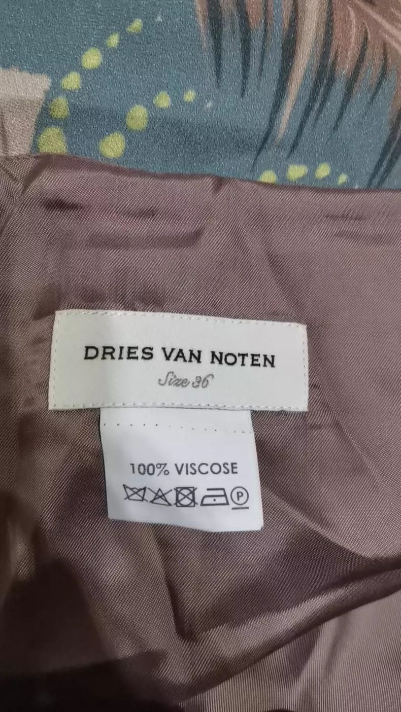 Dries Van Noten Dries Van Noten size:36 Green and yellow ginkgo leaf print Size 35" - 5 Thumbnail