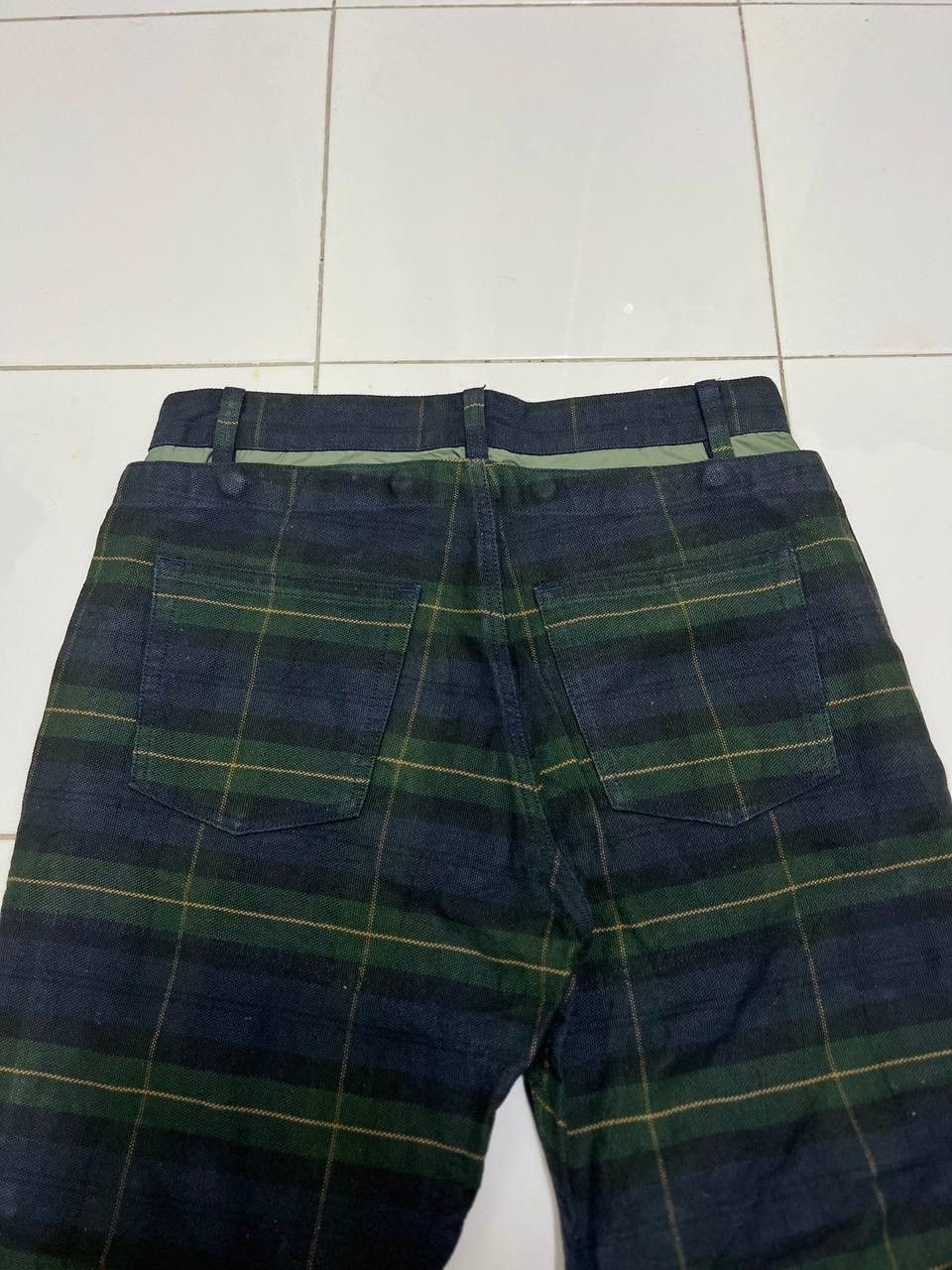 Final Home Final Home Issey Miyake Double Waisted Checkered Pants Size US 32 / EU 48 - 6 Thumbnail