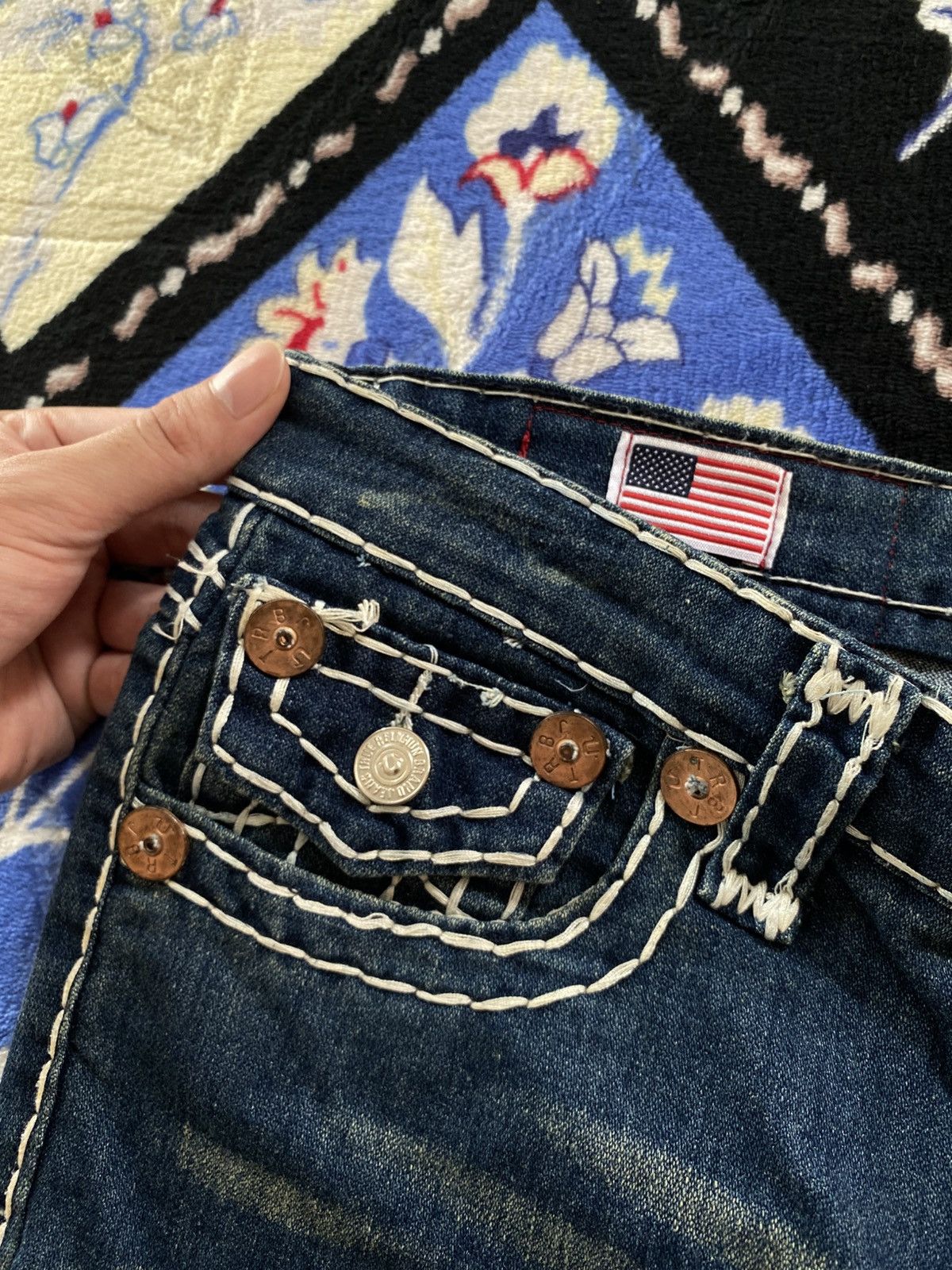 True Religion True Religion Flared Joey Super T Jeans Size US 28 / EU 44 - 8 Thumbnail