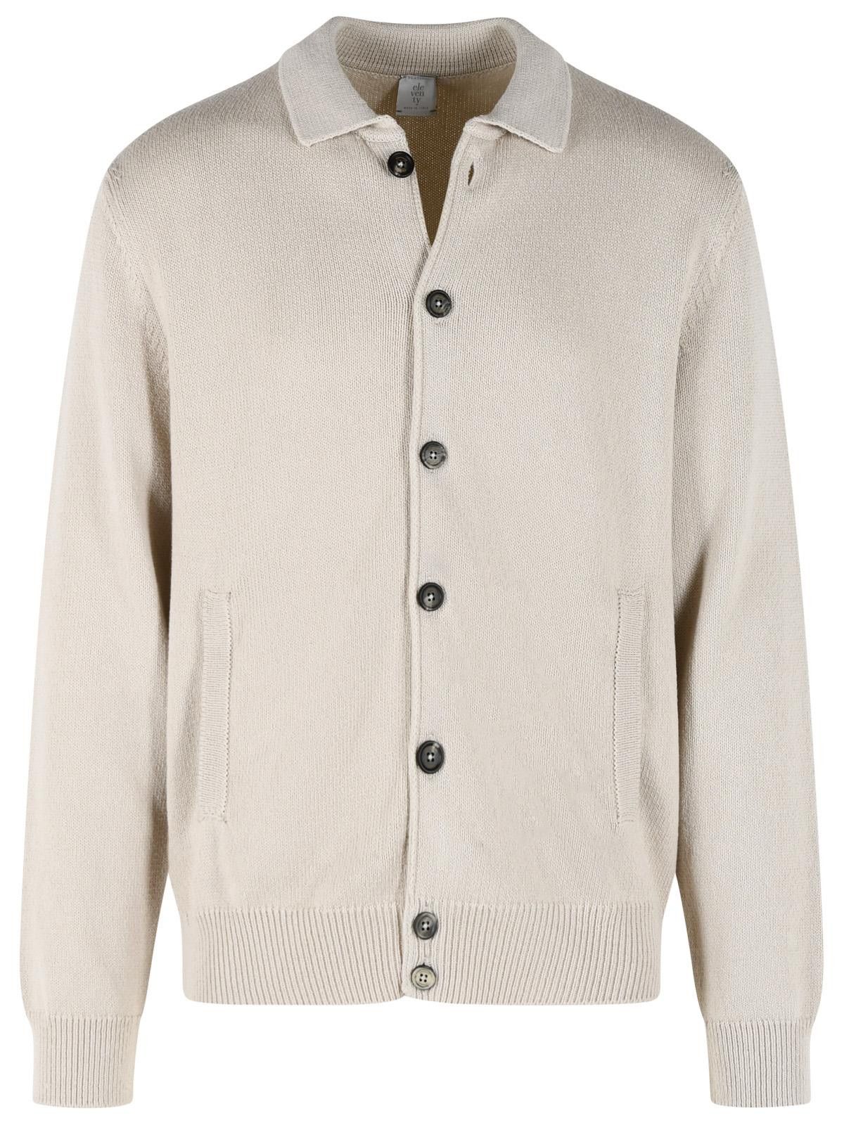 Eleventy ELEVENTY Beige Cotton And Silk Sweater Size US L / EU 52-54 / 3 - 1 Thumbnail