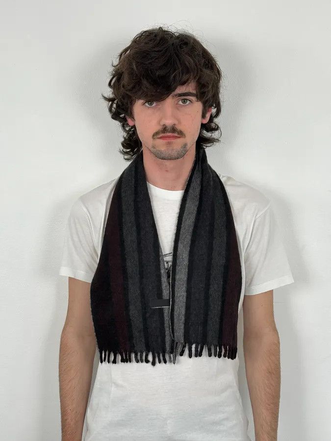 Prada 2000s Prada Wool Stripes Scarf Size ONE SIZE - 2 Thumbnail