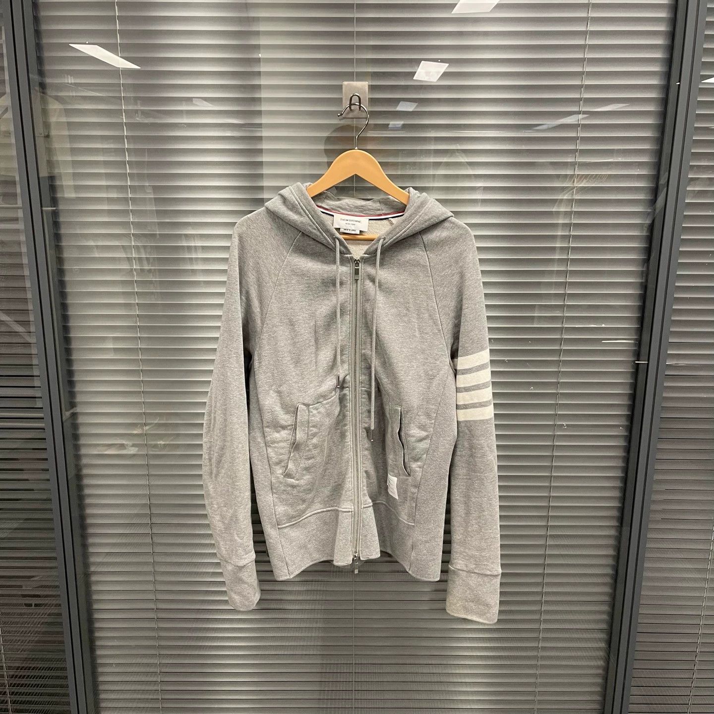 Thom Browne Thom Browne 4-Bar hooded zip-up jacket 4 95 New Size US XL / EU 56 / 4 - 1 Thumbnail