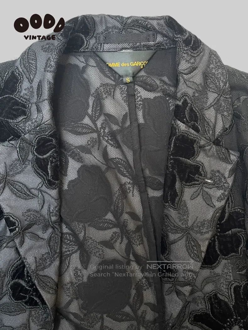 Comme des Garcons Comme des Garcons Floral Lace Abnormal Pullover Long Top Size S / US 4 / IT 40 - 6 Thumbnail