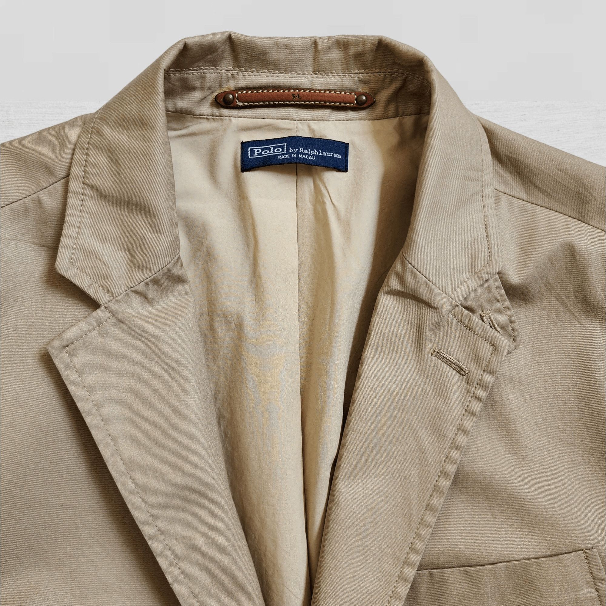 Polo Ralph Lauren ESSENTIAL BLAZER POLO RALPH LAUREN BEIGE 42R-FASHIONELLA Size 42R - 8 Thumbnail