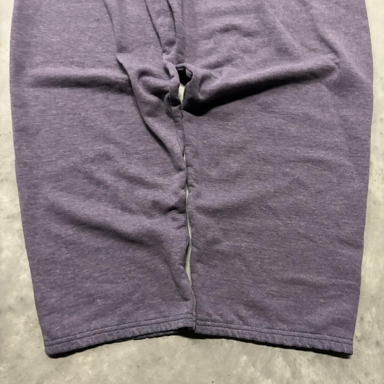 Japanese Brand × Vintage Crazy Vintage Y2K/2000s Baggy Faded Purple Skater Essential Sweatpants! Size US 36 / EU 52 - 5 Thumbnail