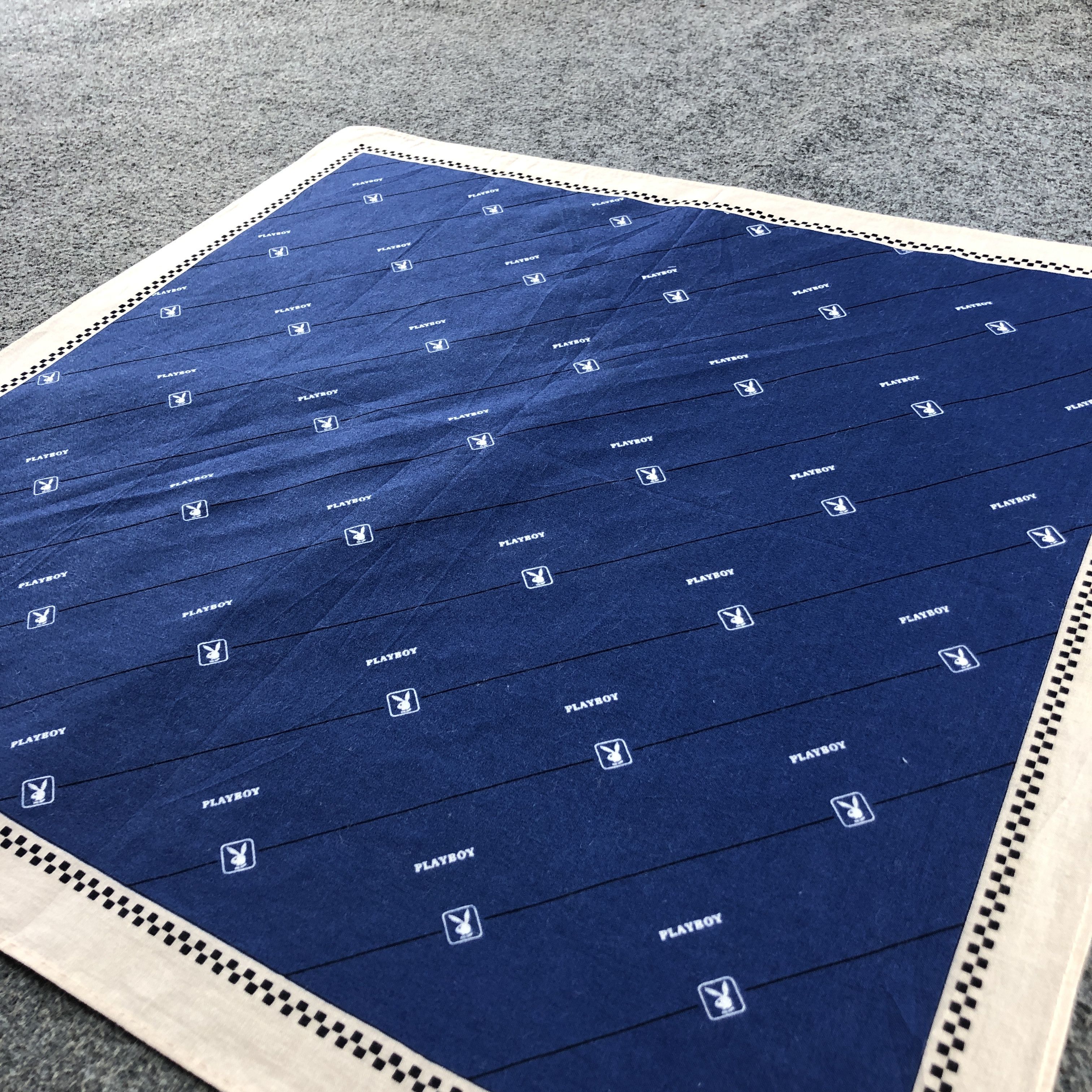 Playboy × Vintage Playboy Handkerchief Neckerchief Bandana H2795 Size ONE SIZE - 3 Thumbnail