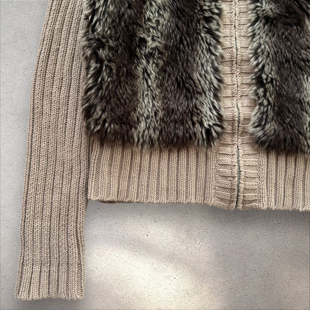 If Six Was Nine × Japanese Brand JAPANESE STYLE VINTAGE FAUX FUR KNIT SWEATER Size M / US 6-8 / IT 42-44 - 8 Thumbnail