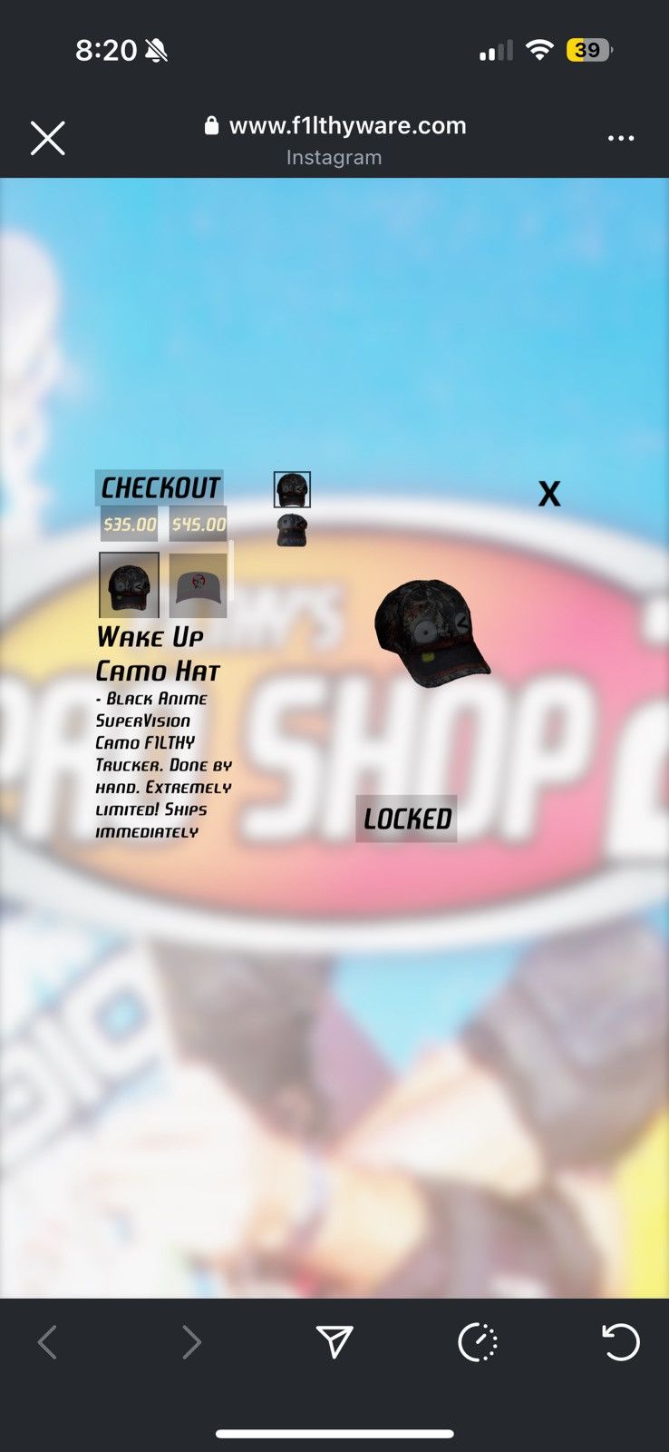 Lil Uzi Vert Wake up F1lthy Hat Working On Dying Lil Uzi Vert Carti Size ONE SIZE - 2 Thumbnail