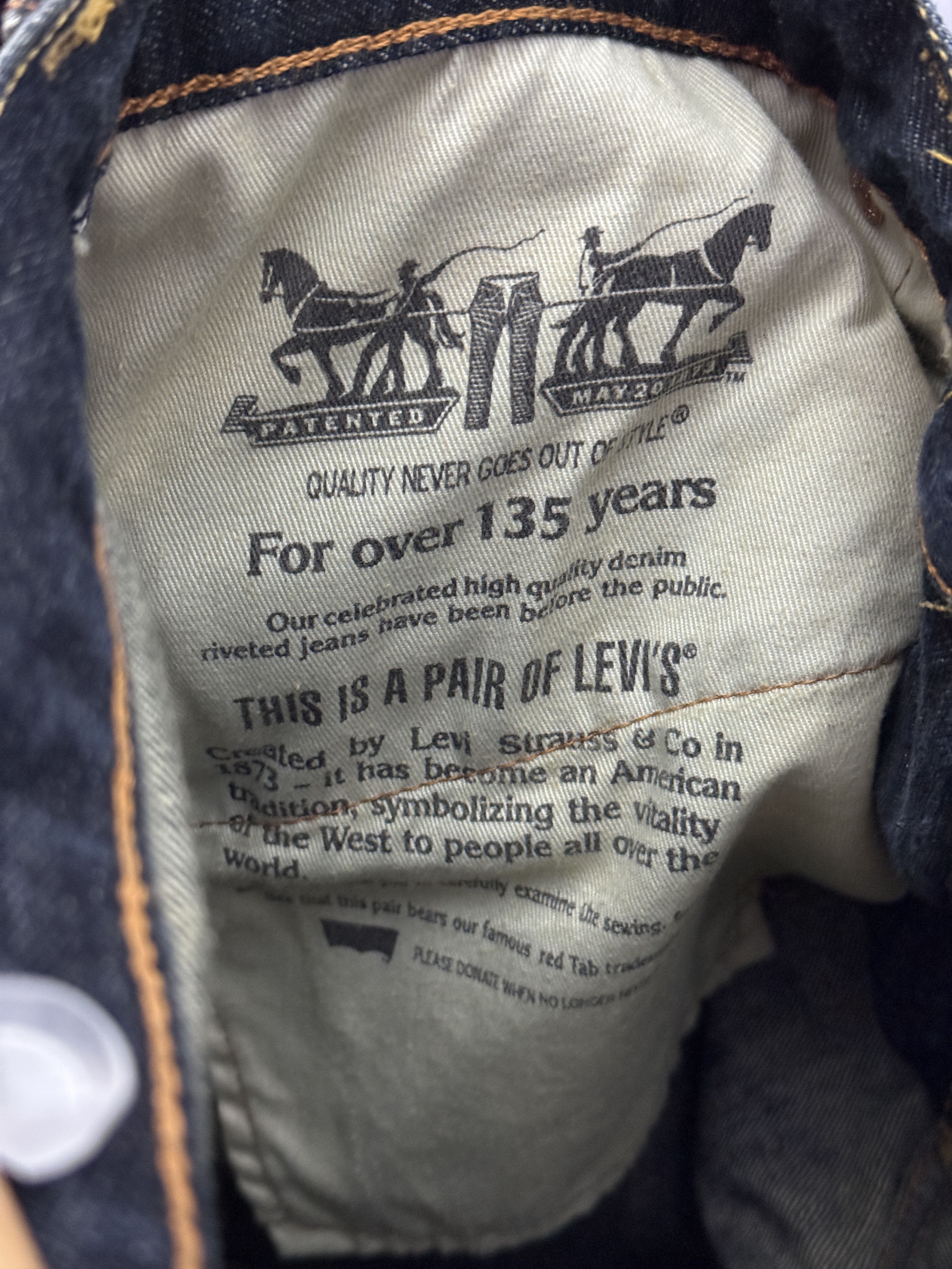 Levi's Levi’s 527 jeans Texas Country Style navy distressed vintage Size US 34 / EU 50 - 13 Thumbnail