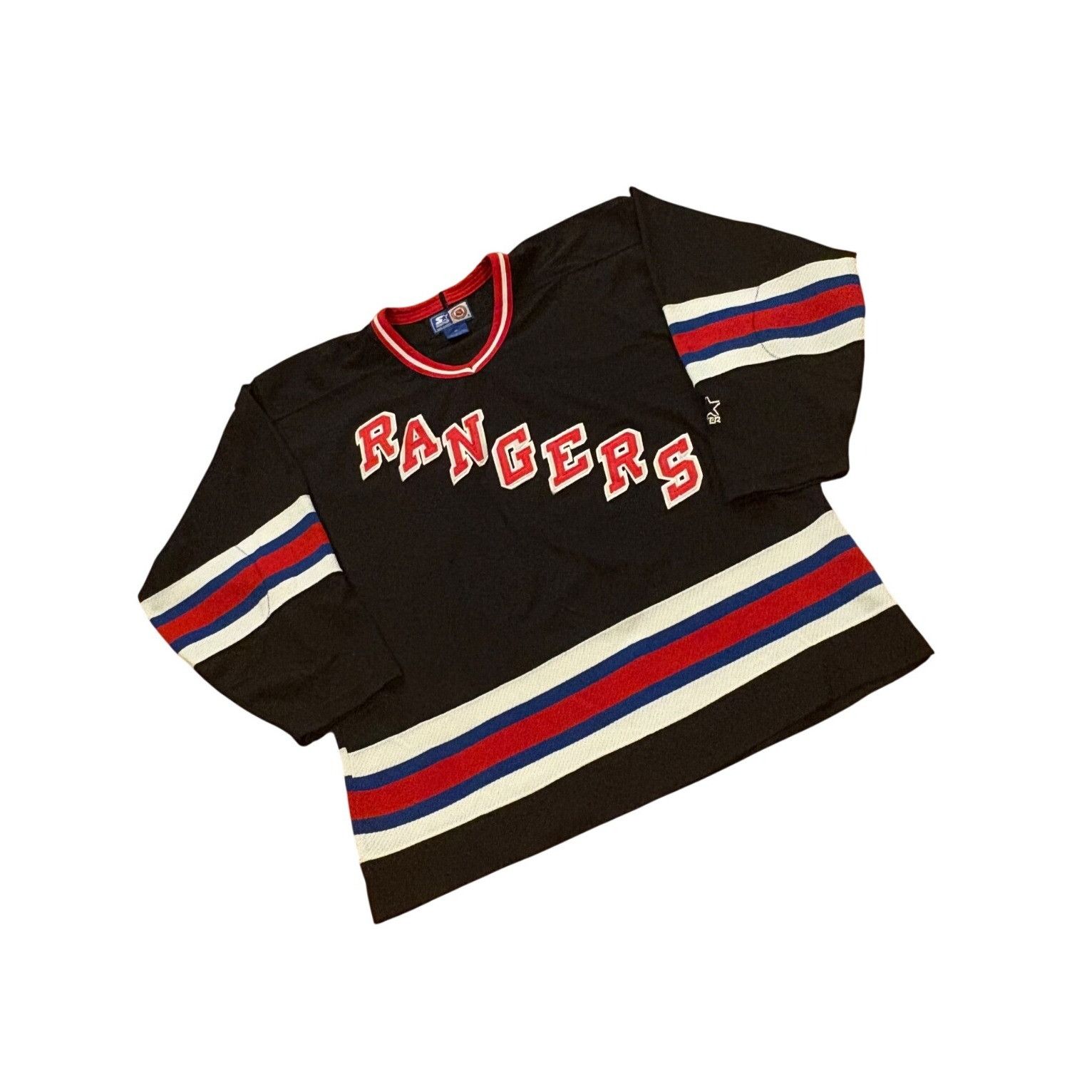 Starter Rare Vintage 90s Starter New York Rangers Black NHL Hockey J Size US XL / EU 56 / 4 - 3 Thumbnail