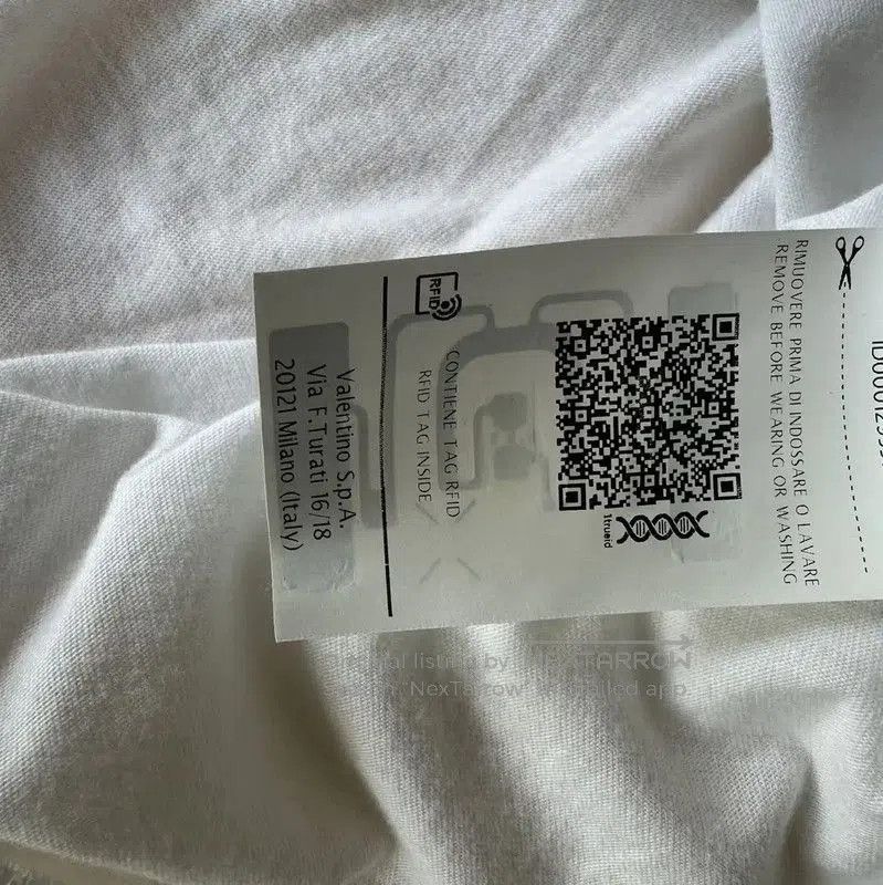 Valentino Valentino White Cotton Men's T-Shirt XL . Size US XL / EU 56 / 4 - 6 Thumbnail