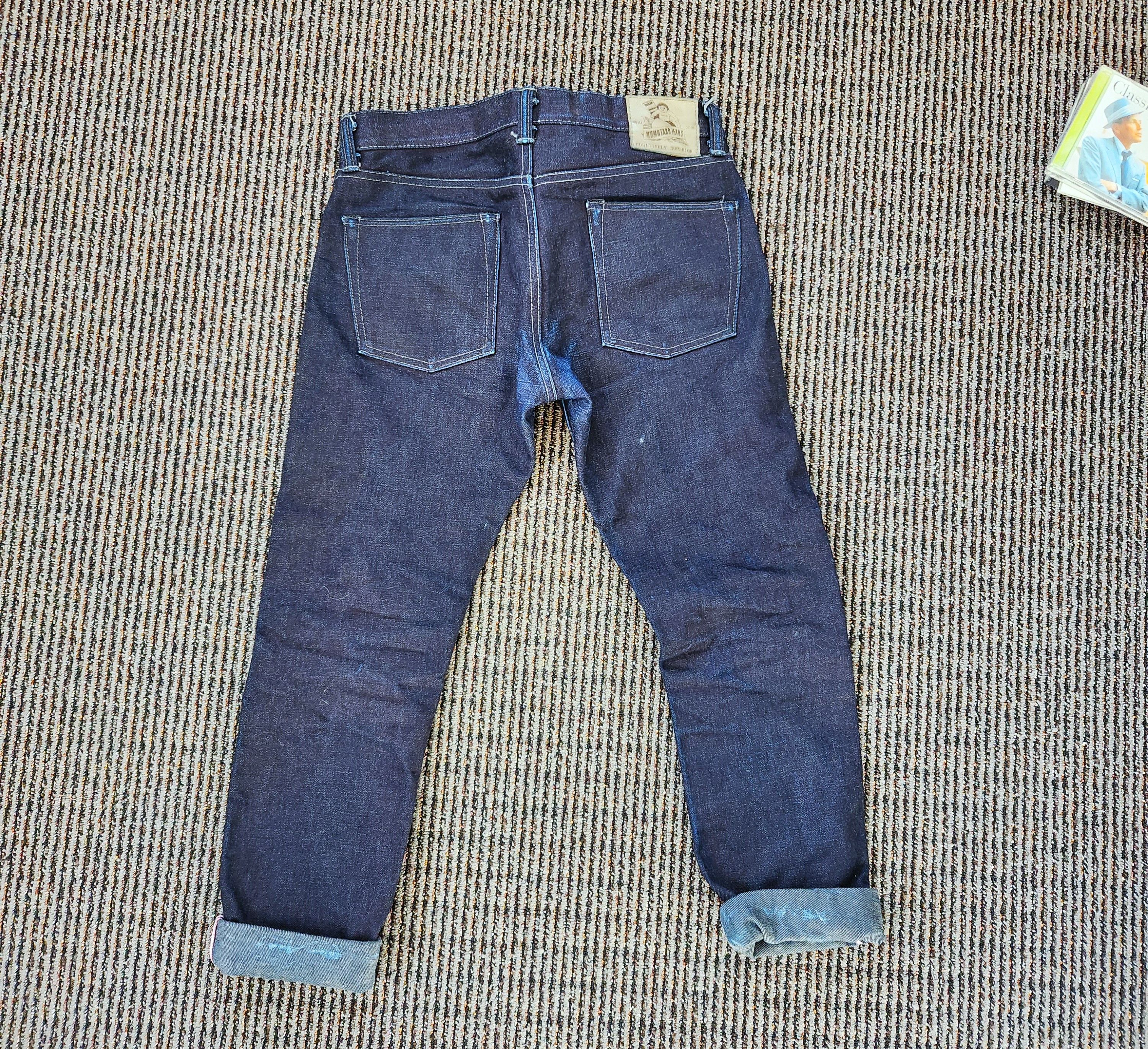 Momotaro Jeans 0306-52G "Indigo x Grey" 18oz - Tight Tapered Fit Size US 32 / EU 48 - 3 Thumbnail
