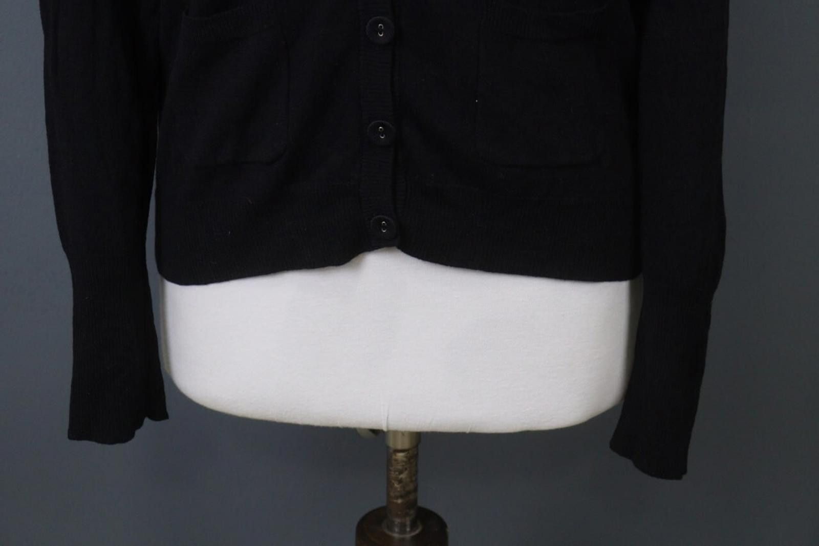 Marimekko Marimekko Black Wool Long Sleeve Front Cardigan Size XL Size XL / US 12-14 / IT 48-50 - 3 Thumbnail