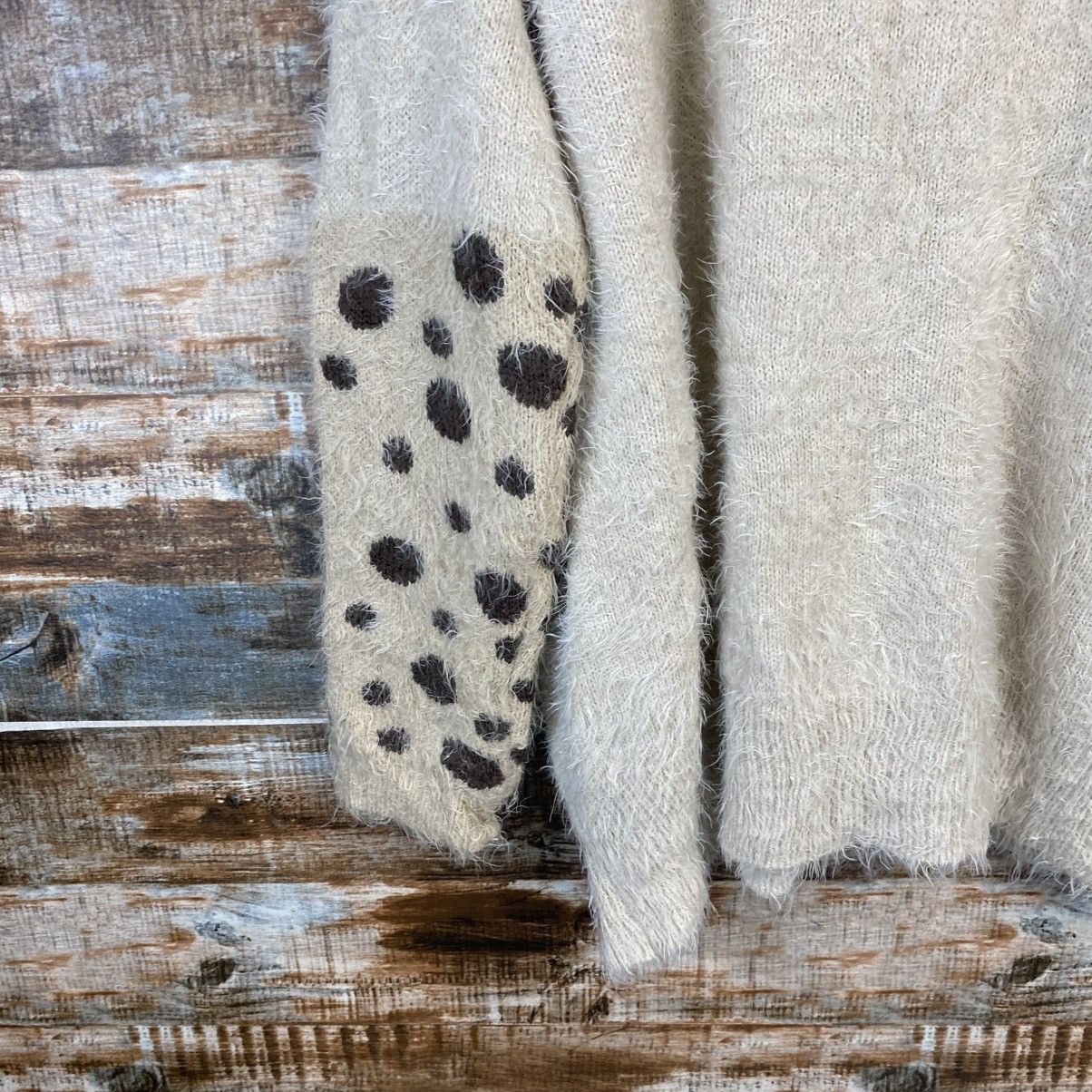 Homespun Knitwear DL N’or Beige Mohair Knitwear #C1111 Size XL / US 12-14 / IT 48-50 - 15 Thumbnail