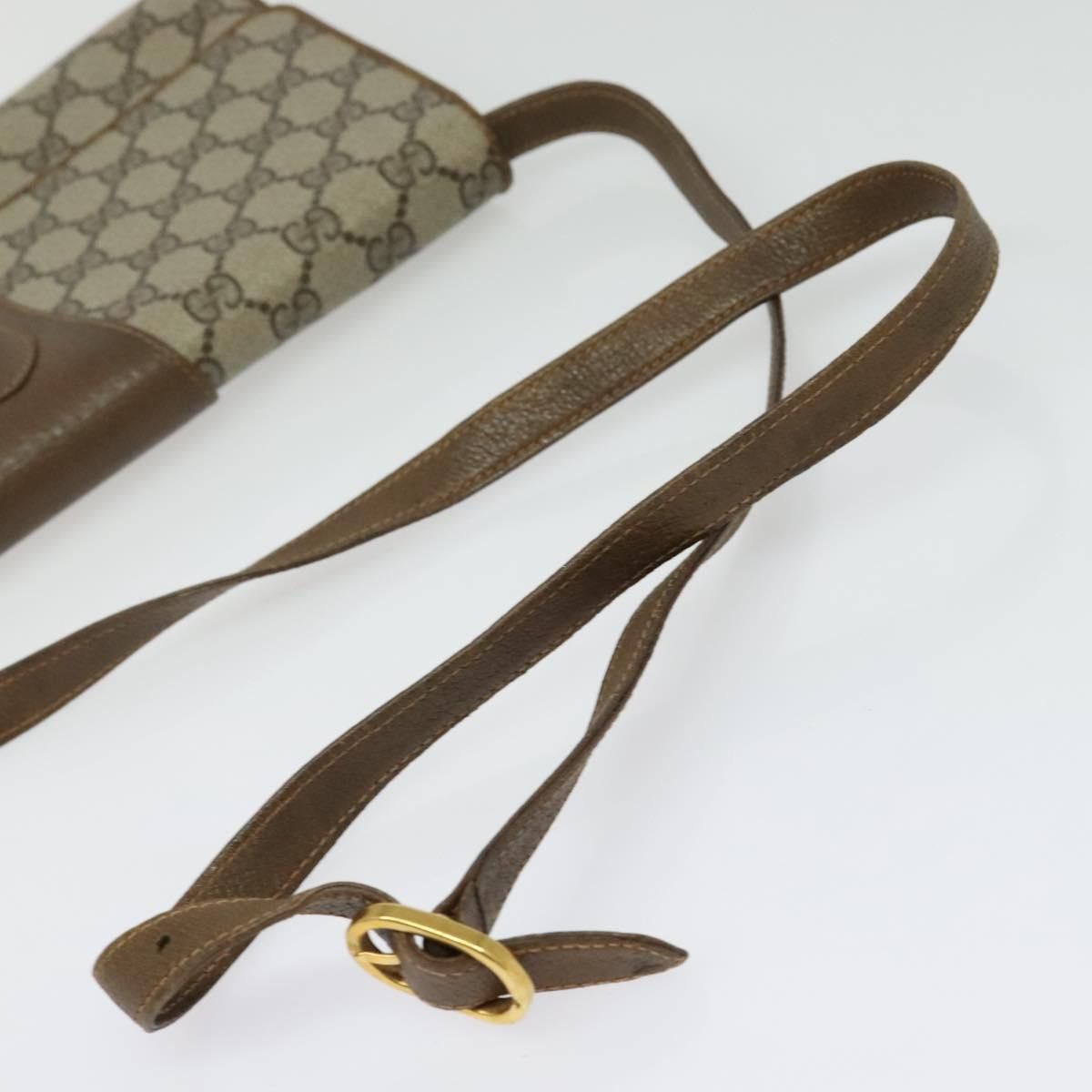 Gucci GUCCI GG Supreme Shoulder Bag Pvc Beige Gold 94 02 050 Size ONE SIZE - 7 Thumbnail