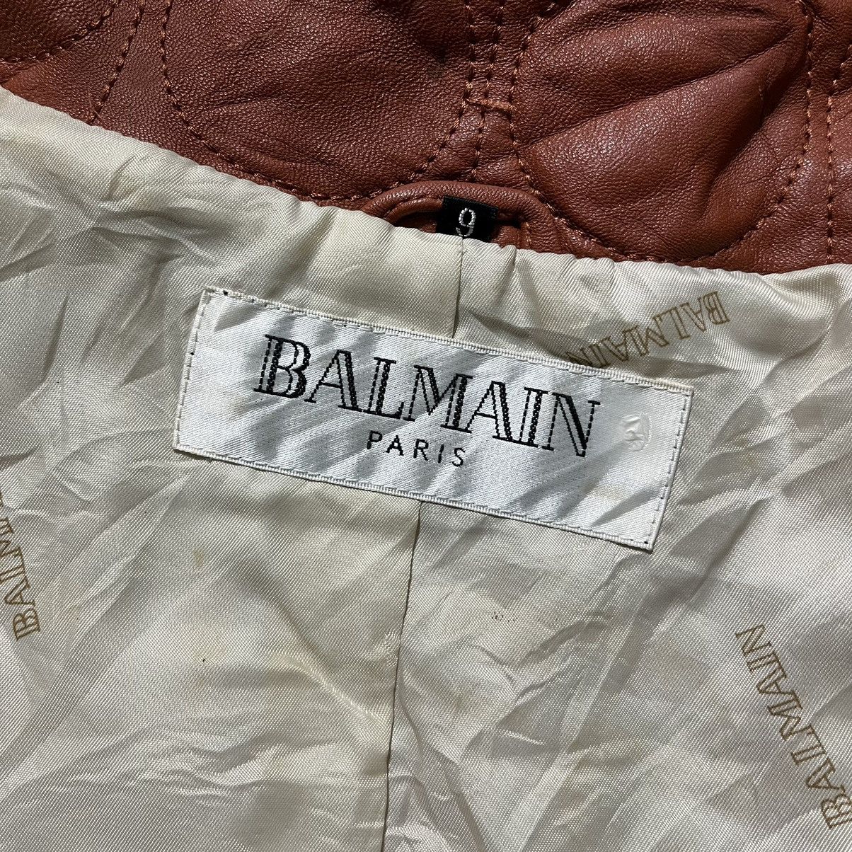 Balmain Vintage Balmain Paris Leather Jacket Size S / US 4 / IT 40 - 5 Thumbnail