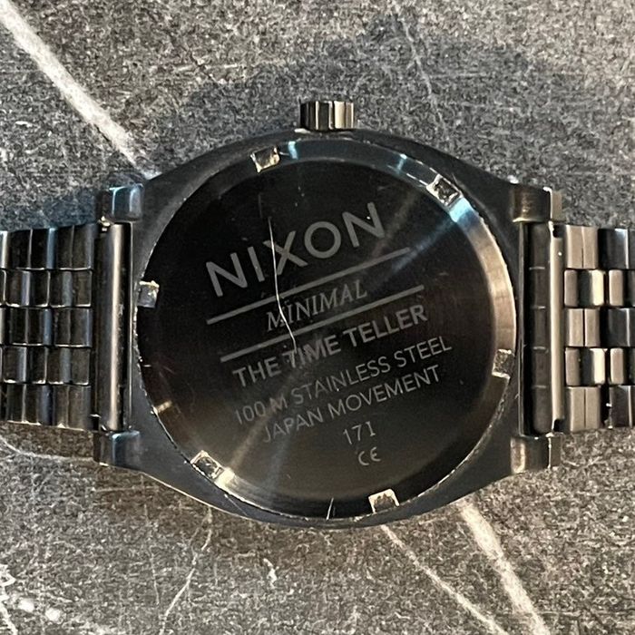 Nixon Nixon The Time Teller All Black Minimal Watch New Battery Grailed